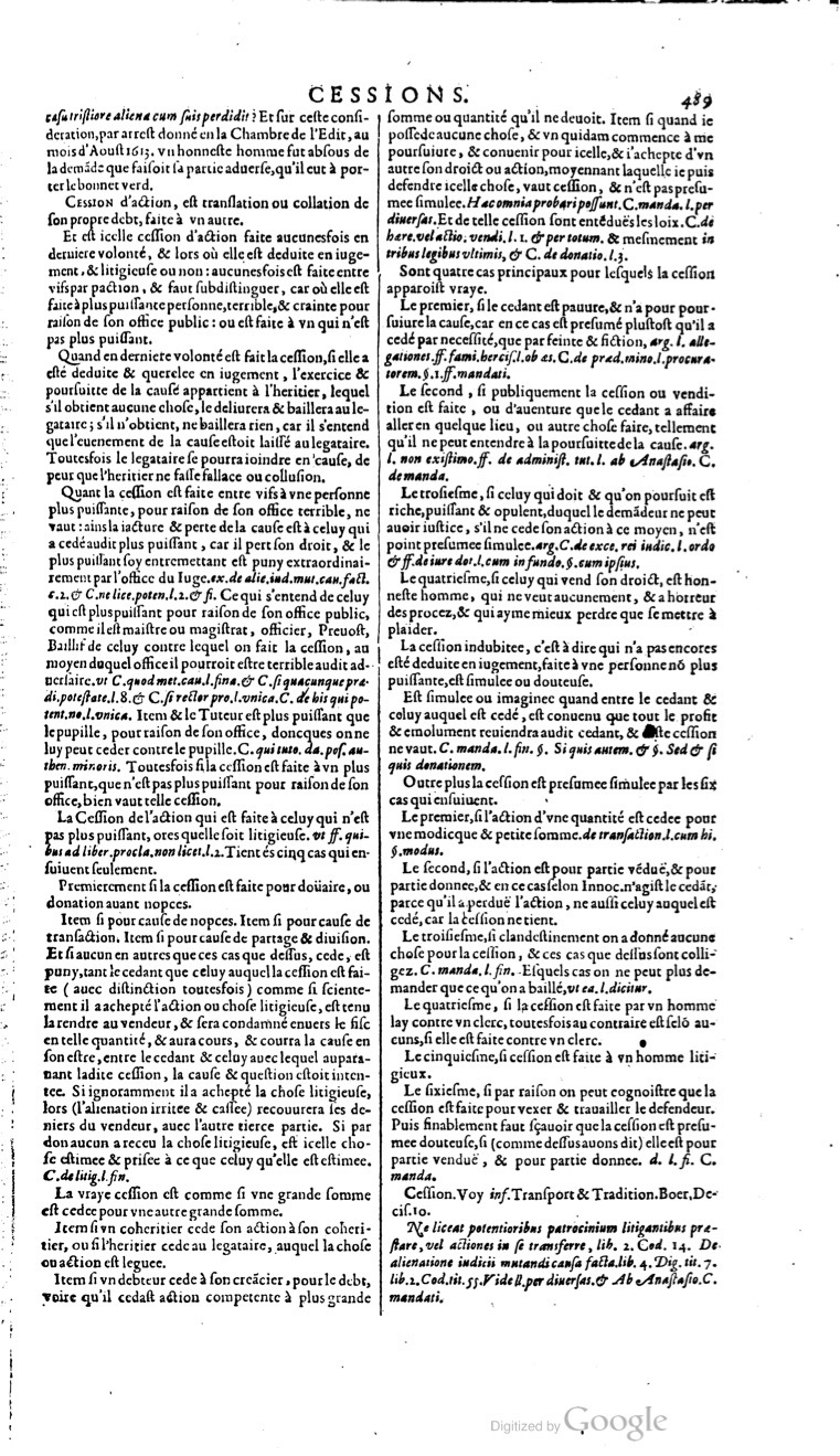 1629 - Veuve Nicolas Buon - Trésor du droit français (21754 T. 1) - BM Lyon
