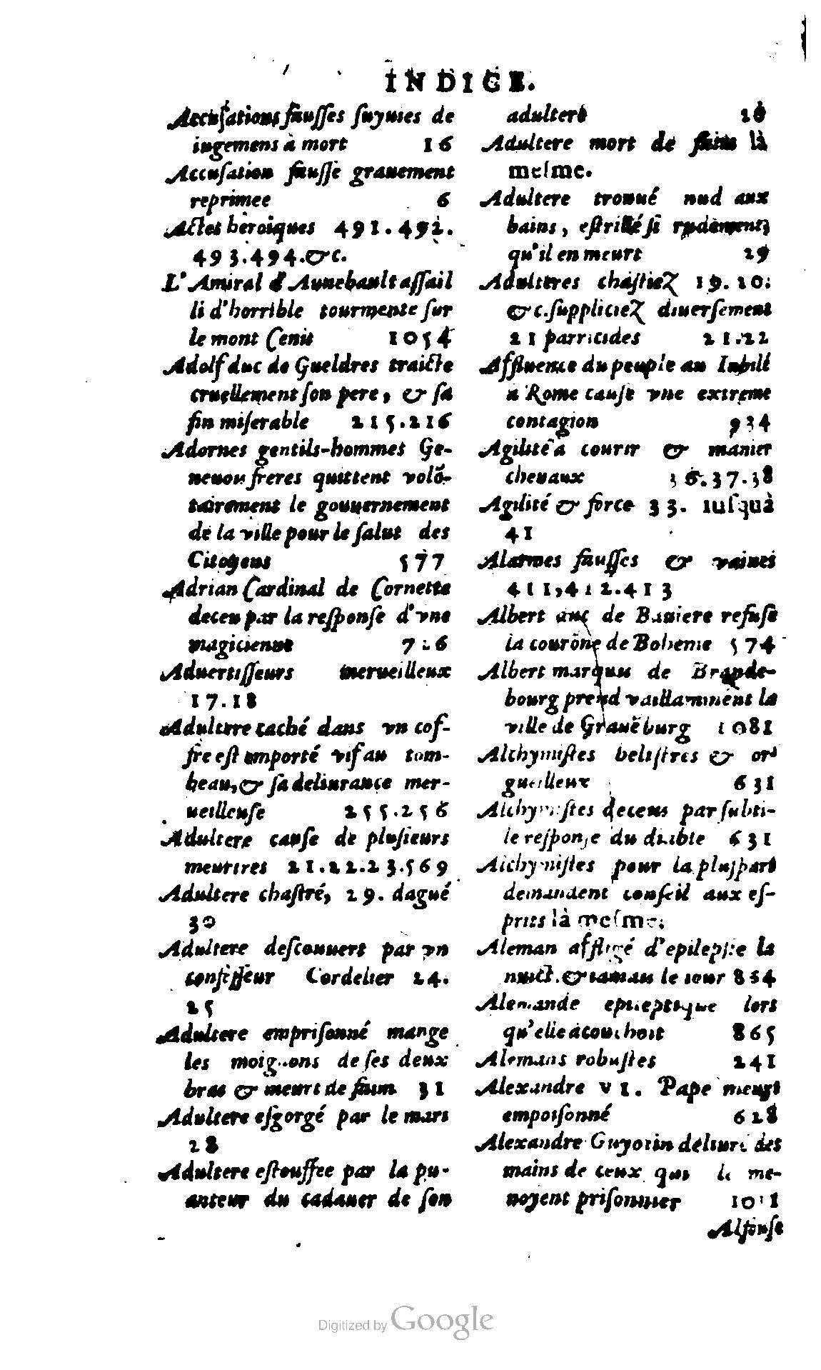 1620 - Samuel Crespin - Trésor d’histoires admirables et mémorables - BCU Lausanne