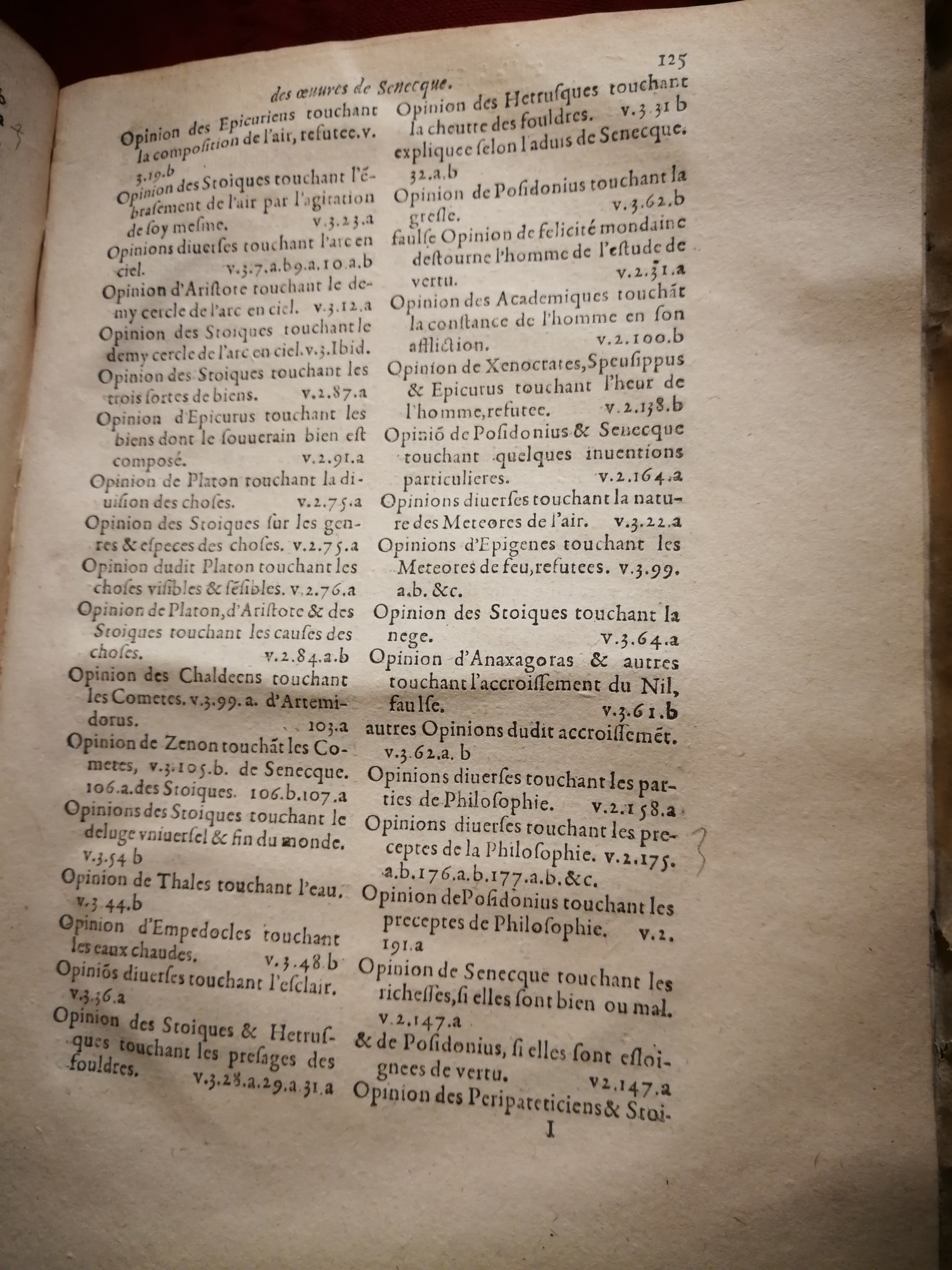 1595 - Jean Houzé - Œuvres morales et mêlées de Sénèque, Trésor de philosophie morale - T. 3 - BnF