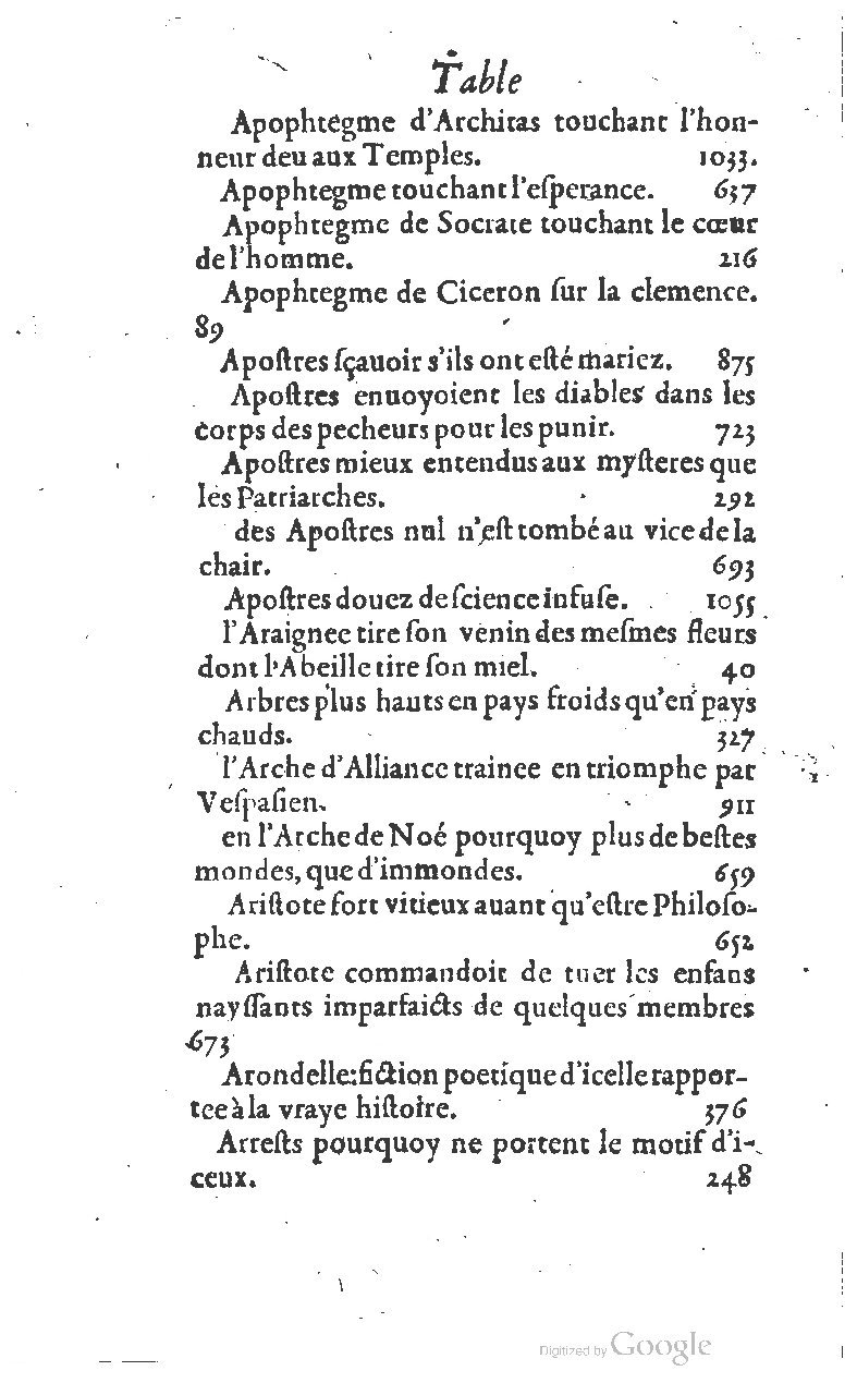 1607 - Nicolas Du Fossé - Trésor quadragésimal - T 01 - BM Lyon