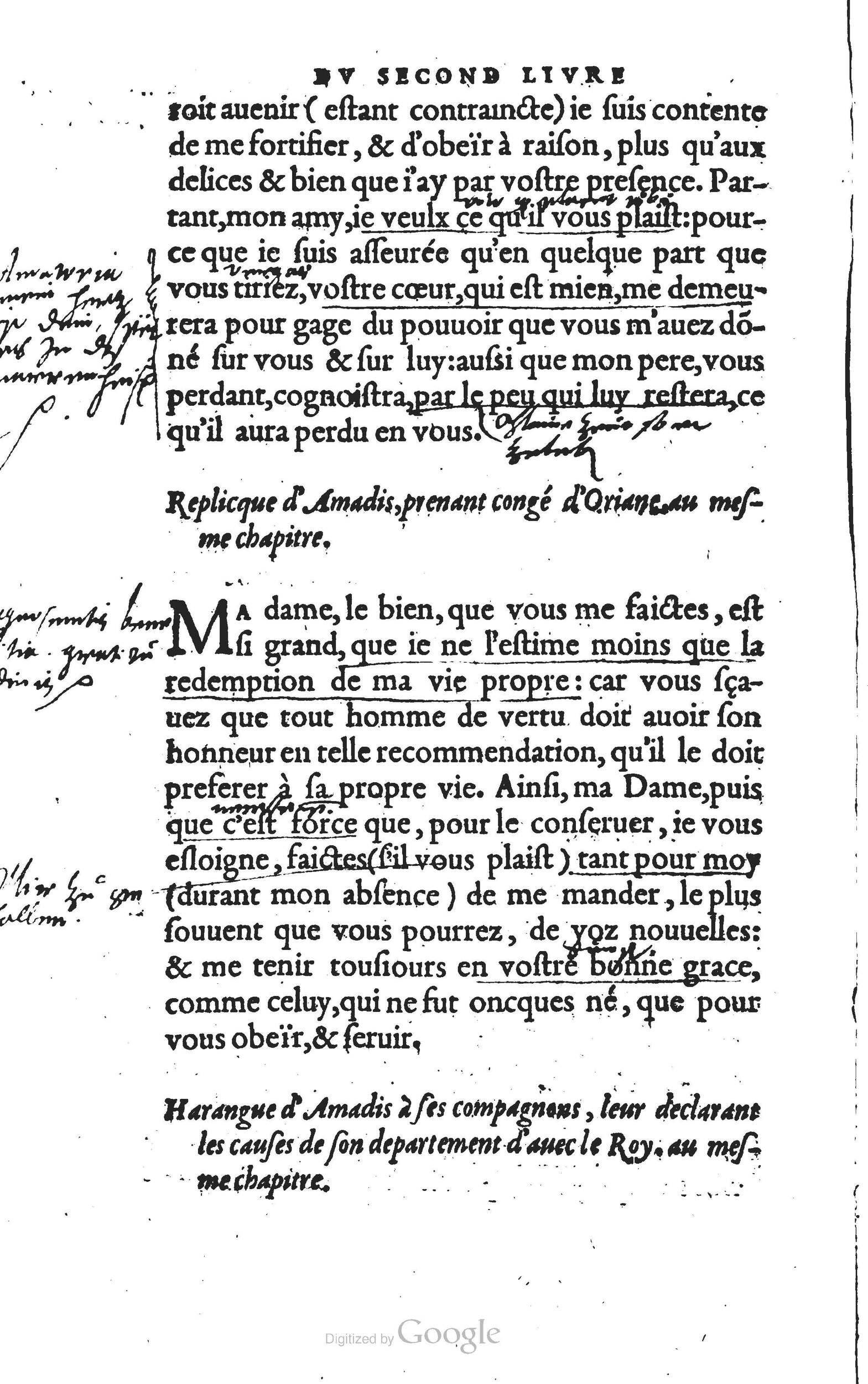1560 - Vincent Sertenas et Gilles Robinot - Trésor des Amadis - British Library
