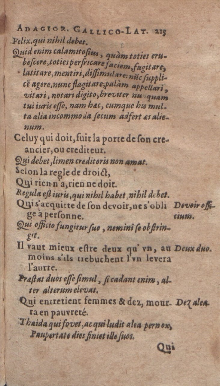 1612 - Dominicus Custos - Trésor des proverbes français - Bibliopol-Olomuc 1612 - Dominicus Custos - Trésor des proverbes français - Bibliopol-Olomuc
