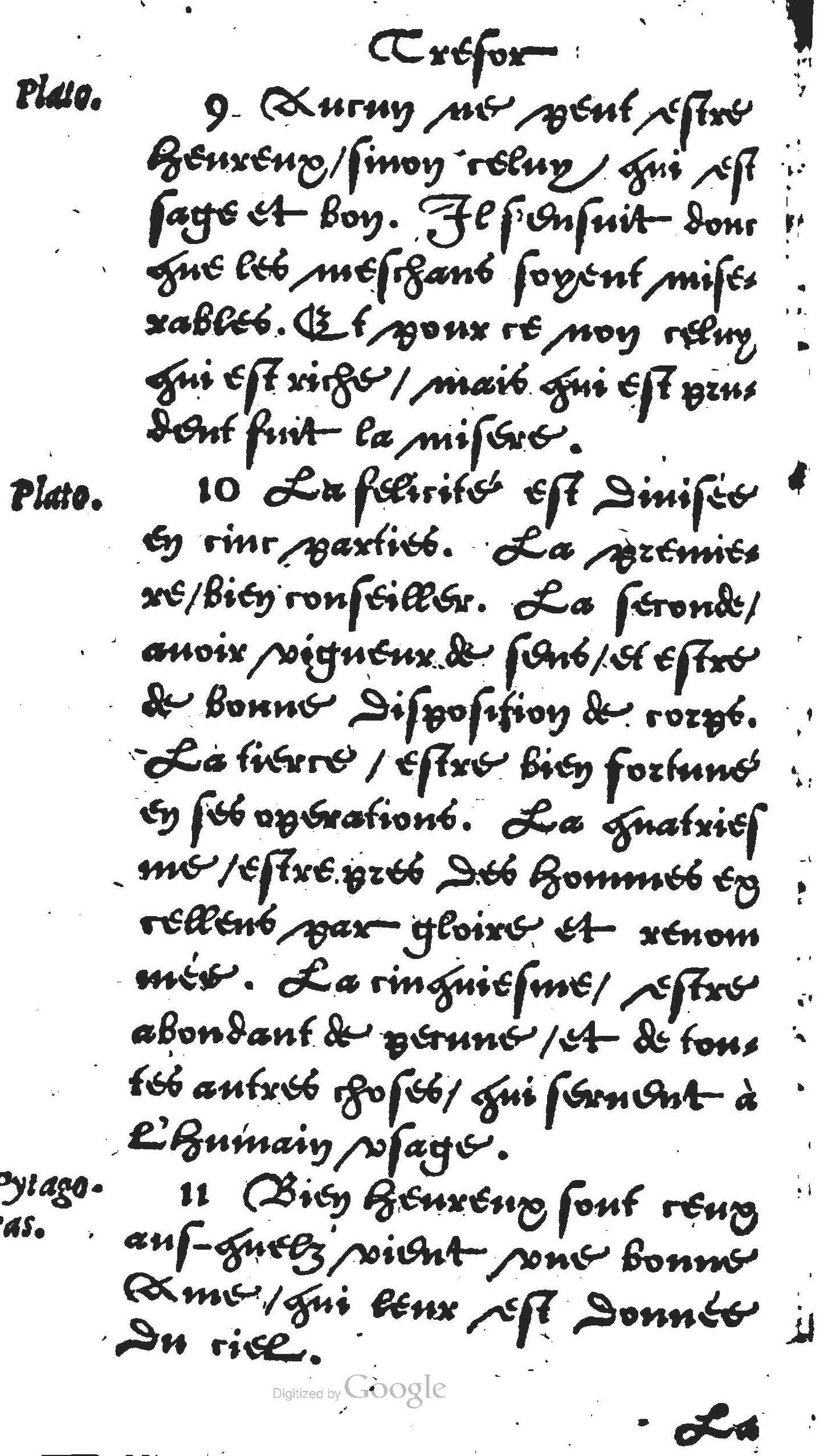 1560 - Jean Bellère - Trésor de vertu - Det Kongelige Bibliotek 1560 - Jean Bellère - Trésor de vertu - Det Kongelige Bibliotek
