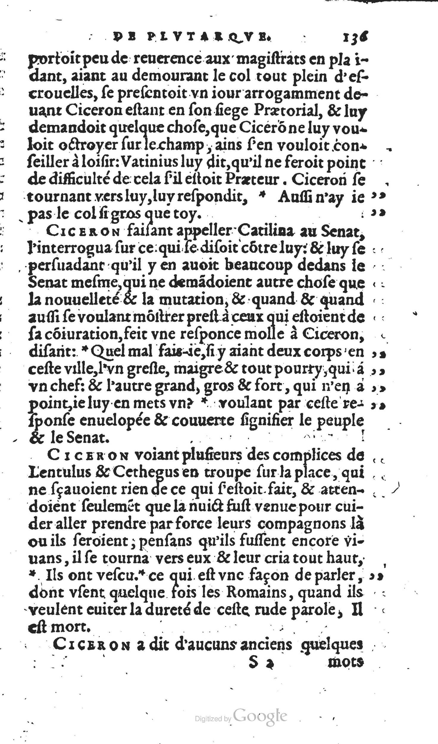 1567 - Willem Silvius - Trésor des vies de Plutarque - Anvers Musée Plantin-Moretus