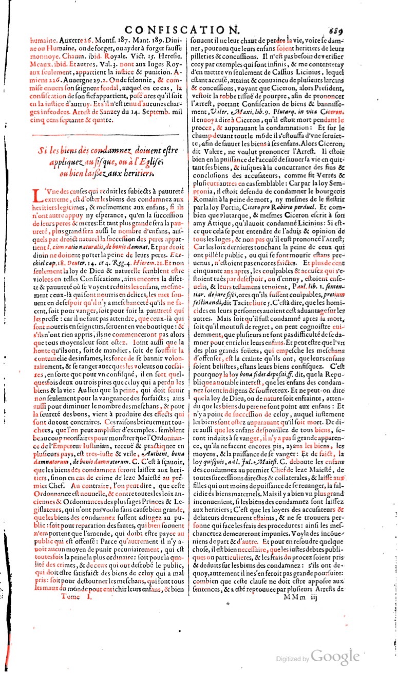 1629 - Veuve Nicolas Buon - Trésor du droit français (29620 T. 1) - BM Lyon