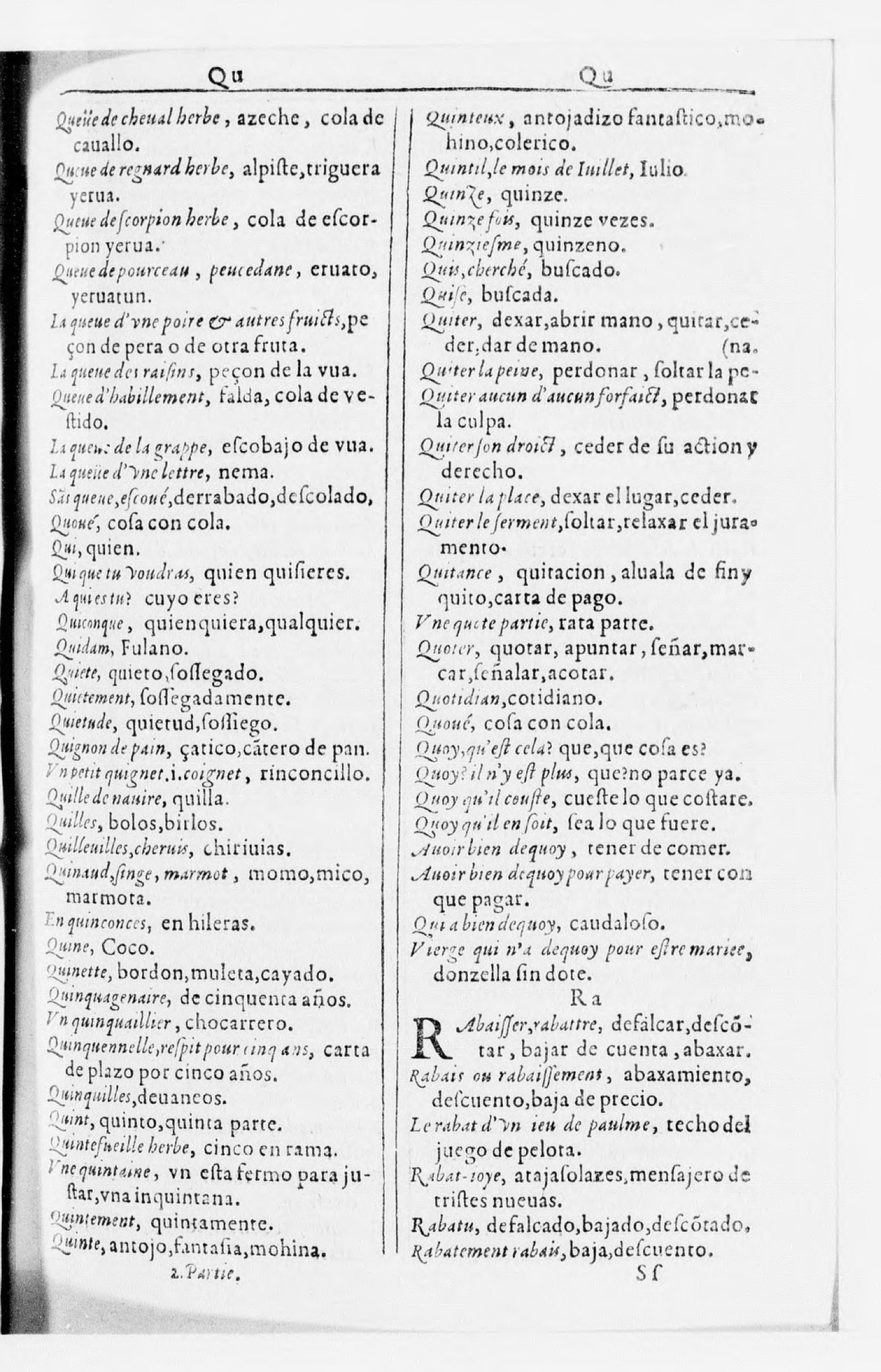 1616 - Veuve Marc Orry - Trésor des deux langues espagnole et française (Seconde partie) - BnF 1616 - Veuve Marc Orry - Trésor des deux langues espagnole et française (Seconde partie) - BnF