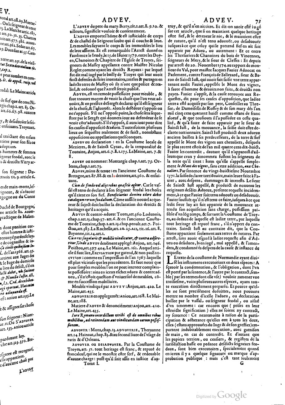 1629 - Veuve Nicolas Buon - Trésor du droit français (29620 T. 1) - BM Lyon