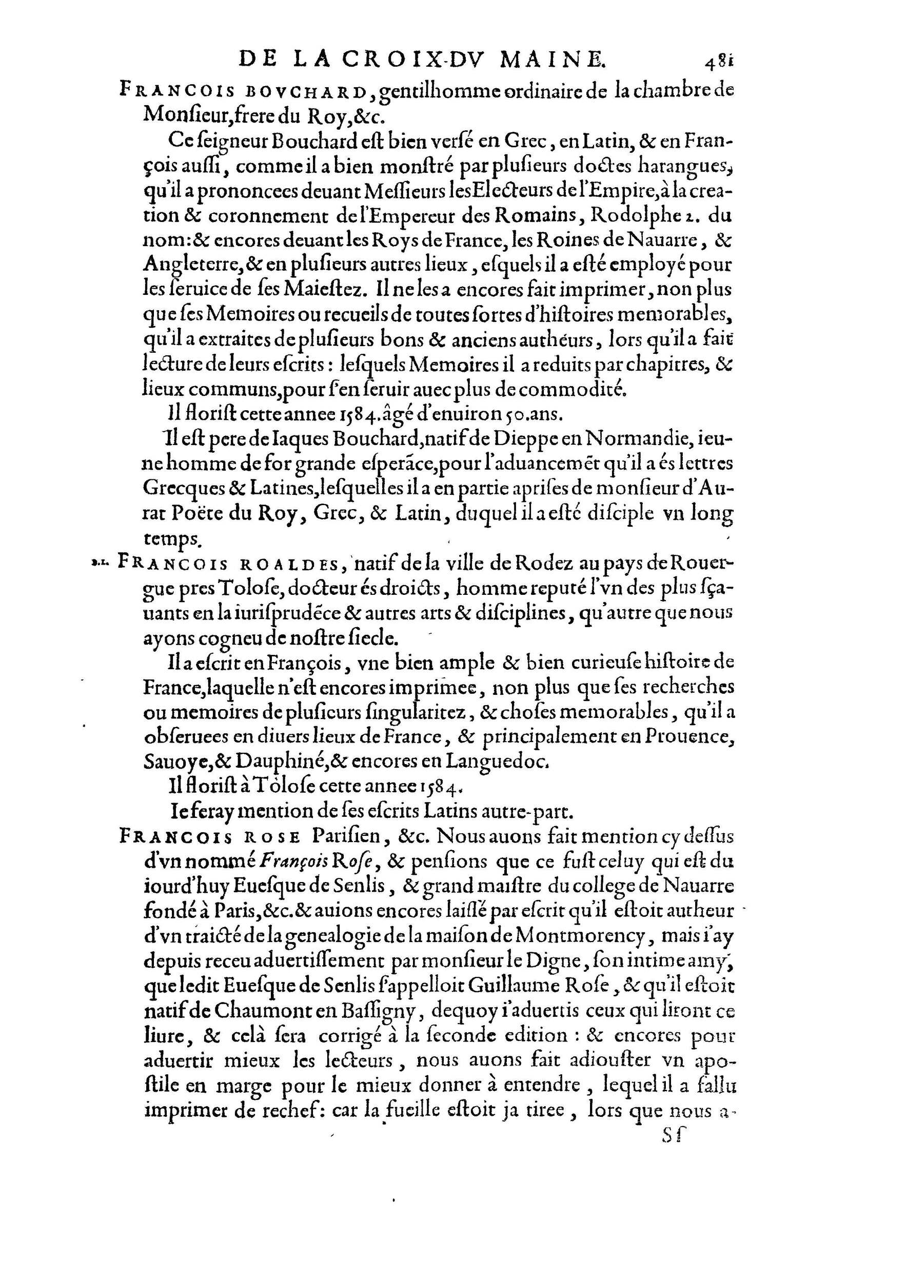 1584 - Abel L&#039;Angelier - Bibliothèques françaises - BnF
