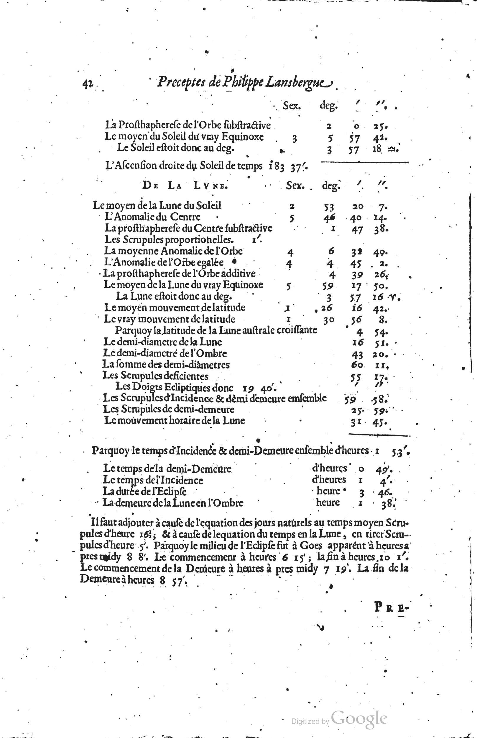 1634 - Zacharie Roman - Les Tables perpétuelles - Universiteit Leiden