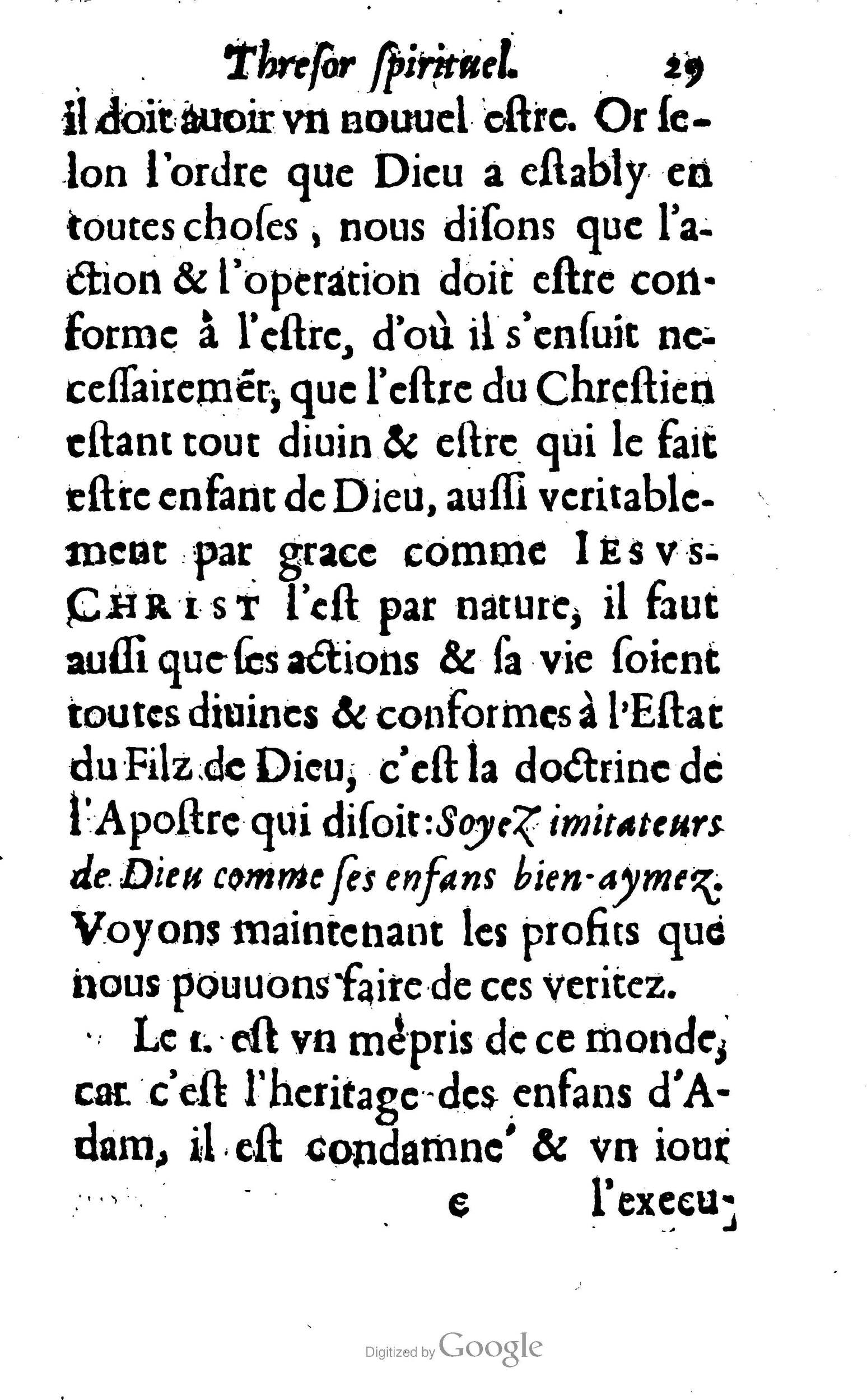 1633 - François Waudré - Trésor spirituel contenant les excellences du christianisme - BM Lyon