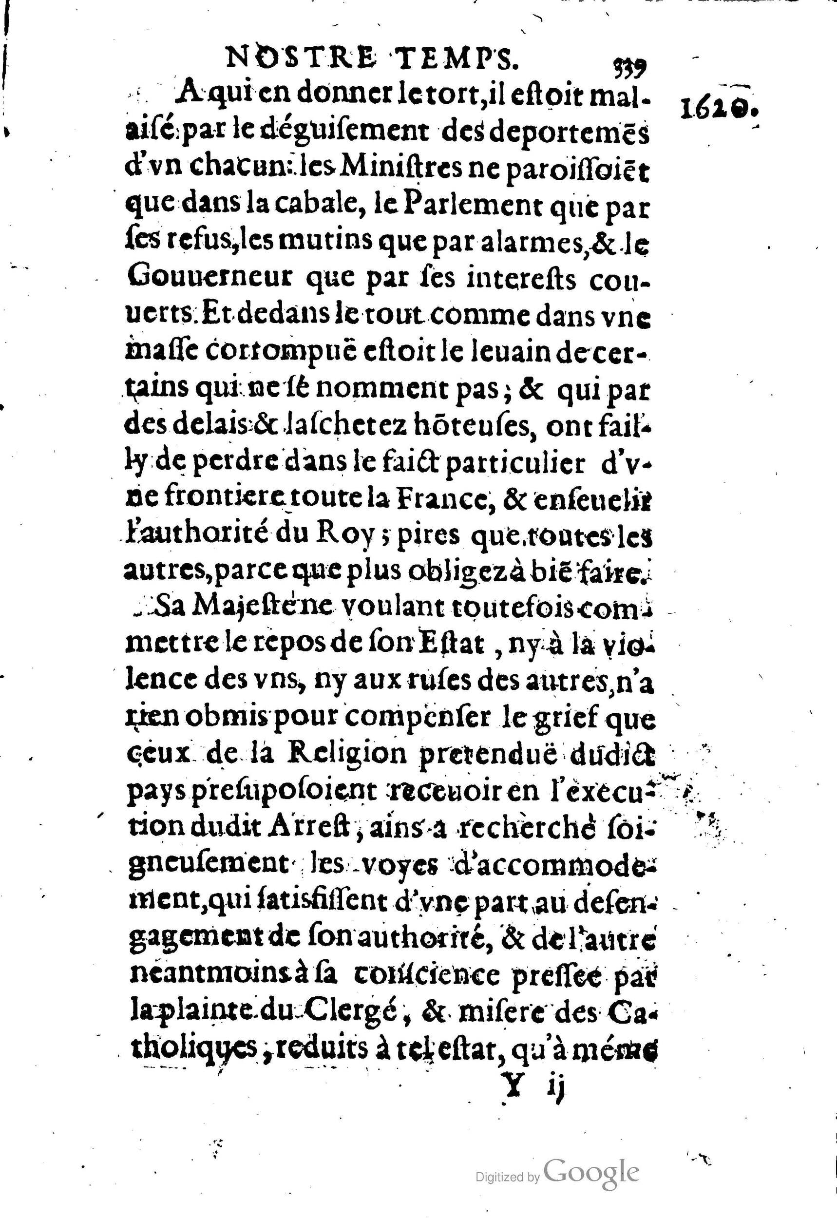 1623 - Joseph Bouillerot - Trésor de l’histoire générale de notre temps - BM Lyon