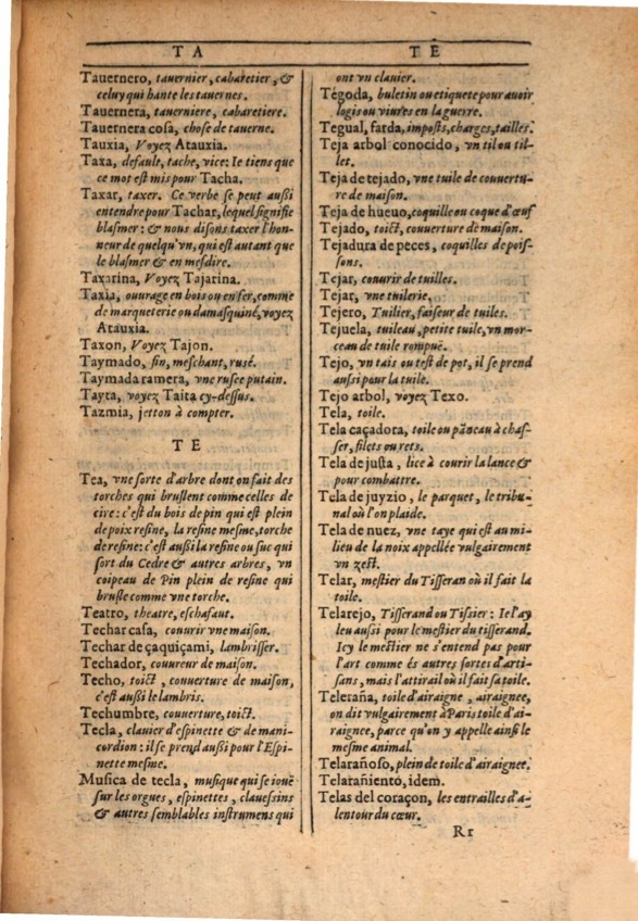 1607 - Marc Orry - Trésor des deux langues espagnole et française (Première et Seconde parties) - ÖNB Wien