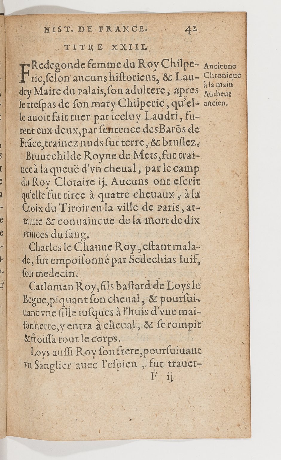 1583 - Galiot Corrozet - Trésor des histoires de France - BnF
