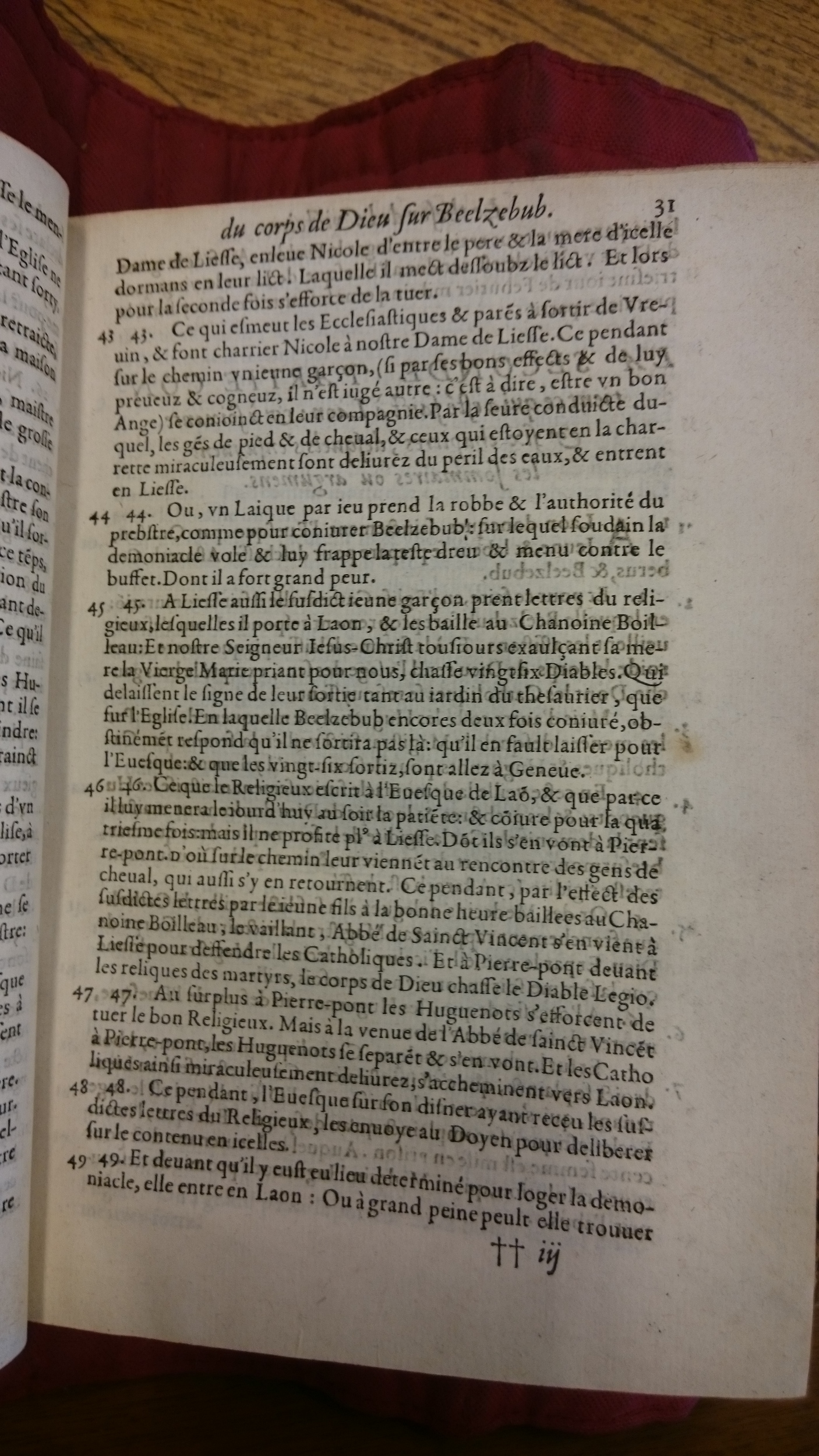 1578 - Nicolas Chesneau - Trésor et entière histoire de la triomphante victoire du corps de Dieu sur l’esprit malin - BM Lyon