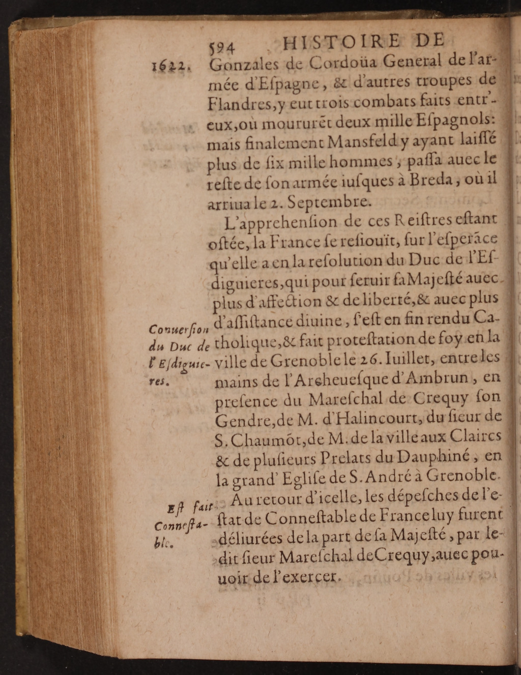 1626 - Joseph Bouillerot - Trésor de l’histoire générale de notre temps - BnF Arsenal