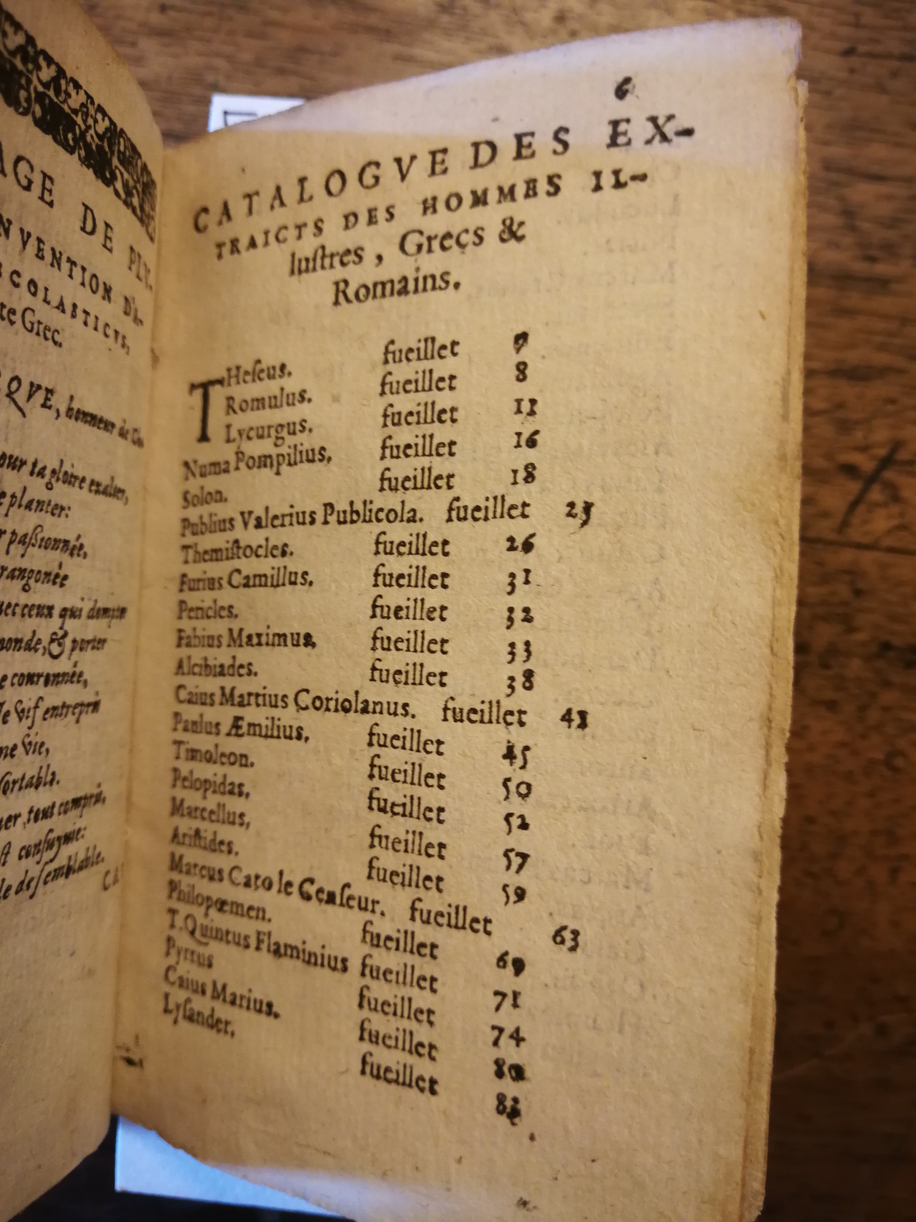 1569 - Benoît Rigaud - Trésor des vies de Plutarque - BNC Florence 1569 - Benoît Rigaud - Trésor des vies de Plutarque - BNC Florence