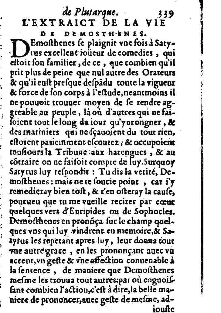 1611 - Pierre Rigaud - Trésor des vies de Plutarque - BM Lyon