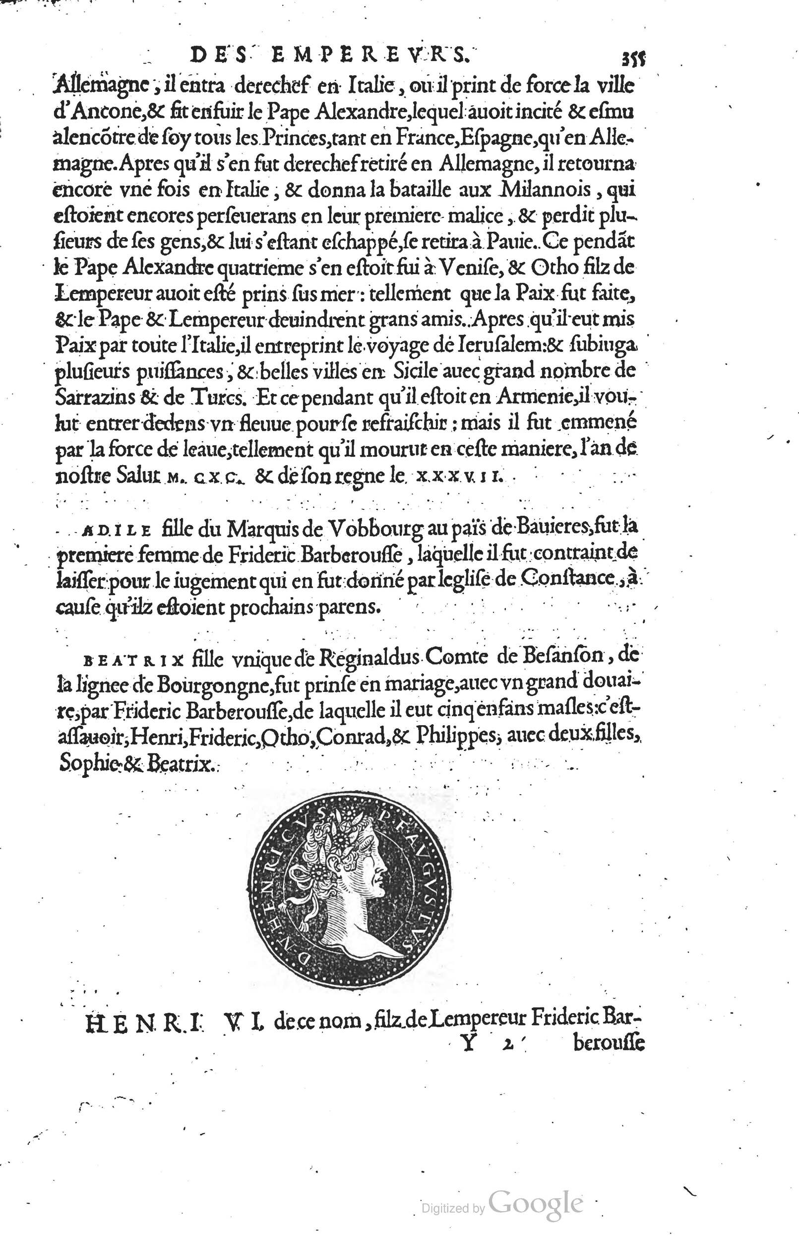 1553 - Jacopo Strada et Thomas Guérin - Épitome du Trésor des antiquités - Prague