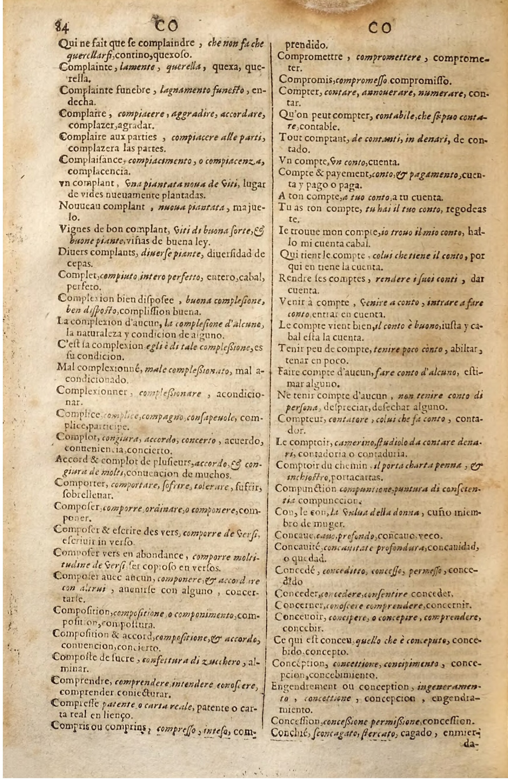 1627 - Jacques Crespin - Trésor des trois langues (Seconde partie) - Regensburg