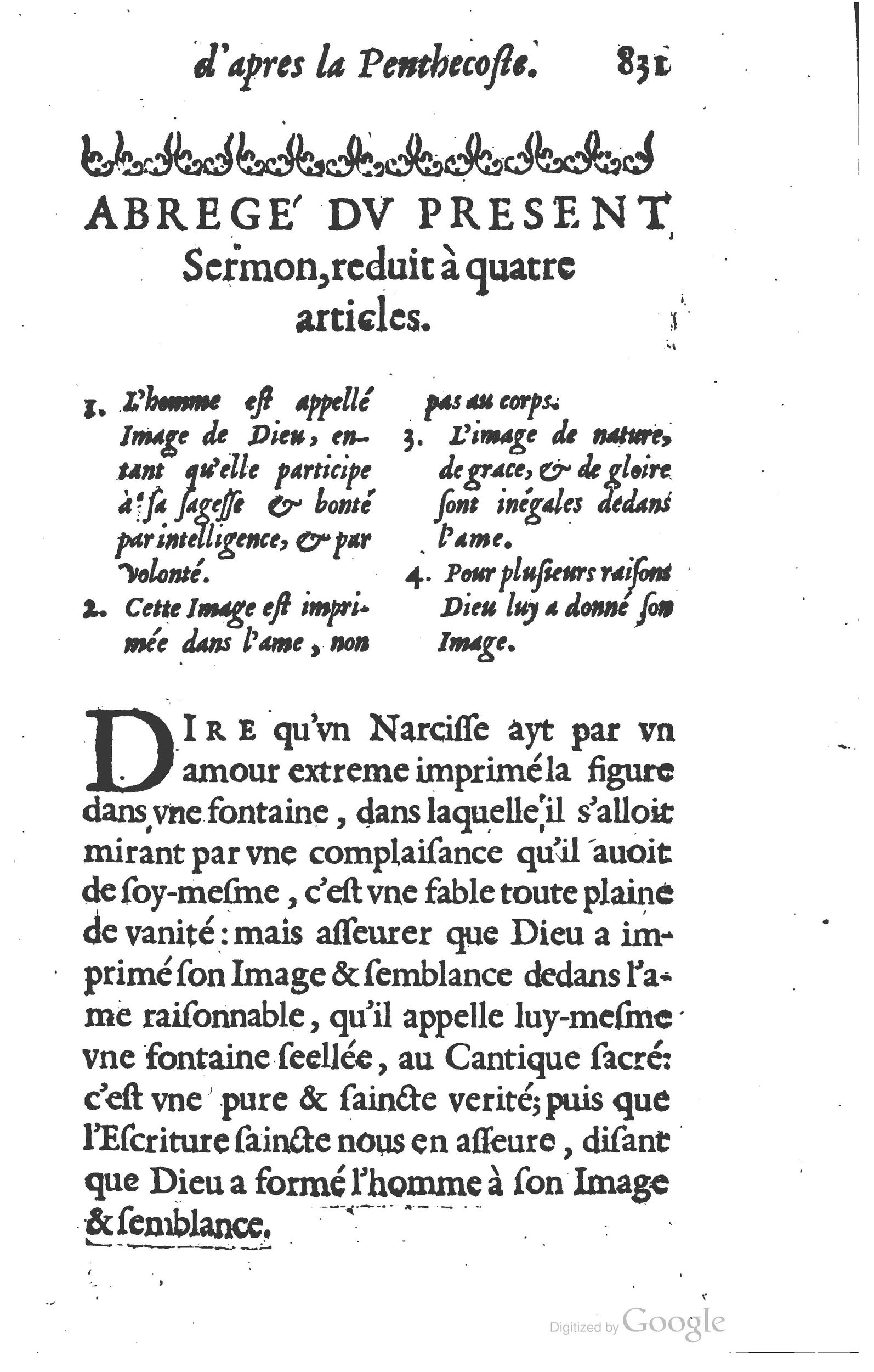 1629 - Manassés de Préaulx - Sermons ou Trésors de la piété chrétienne - BM Lyon