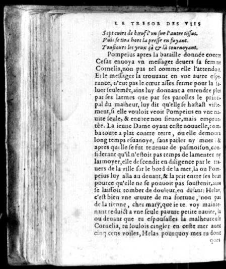 1574 - Benoît Rigaud - Trésor des vies de Plutarque - Avignon 1574 - Benoît Rigaud - Trésor des vies de Plutarque - Avignon