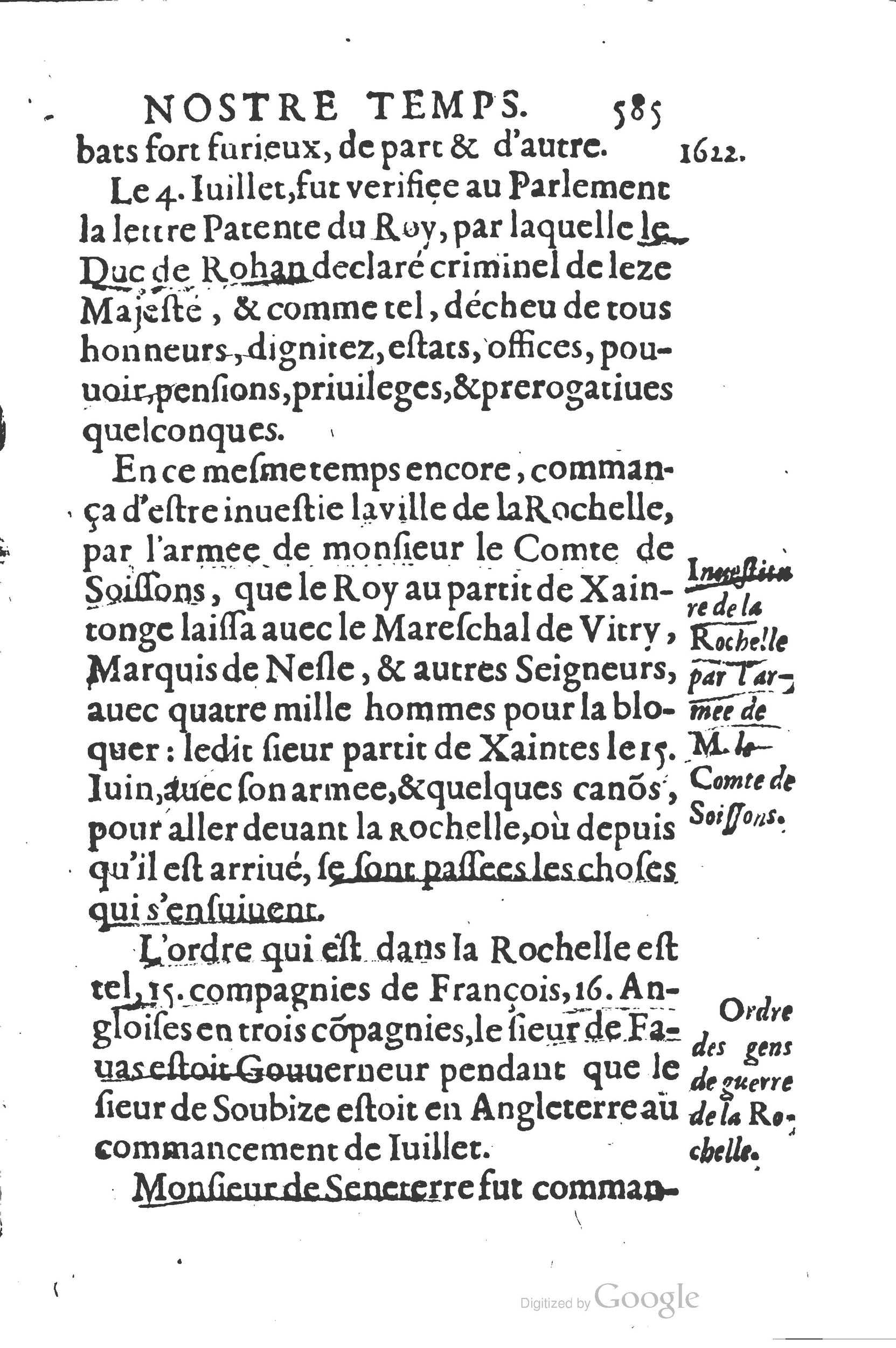 1626 - Joseph Bouillerot - Trésor de l’histoire générale de notre temps - BSB Munich