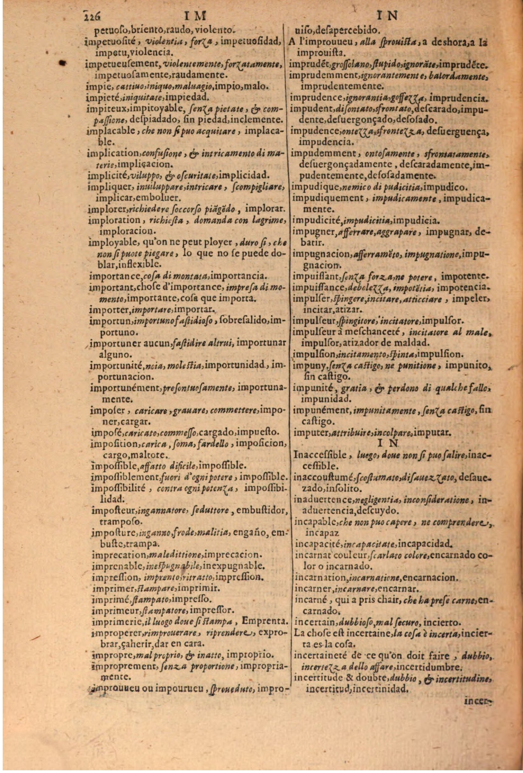 1616 - Pierre de la Rovière - Trésor des trois langues (Seconde partie) - BSB Munich