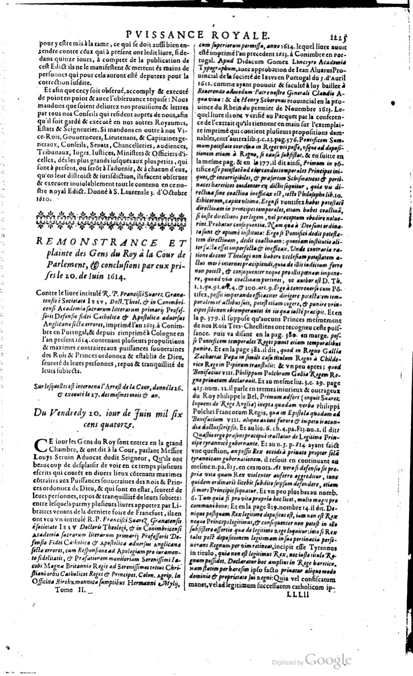 1629 - Veuve Nicolas Buon - Trésor du droit français (29620 T. 2) - BM Lyon