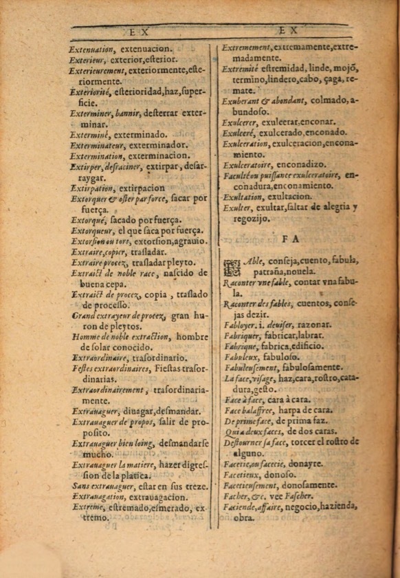 1607 - Marc Orry - Trésor des deux langues espagnole et française (Première et Seconde parties) - ÖNB Wien
