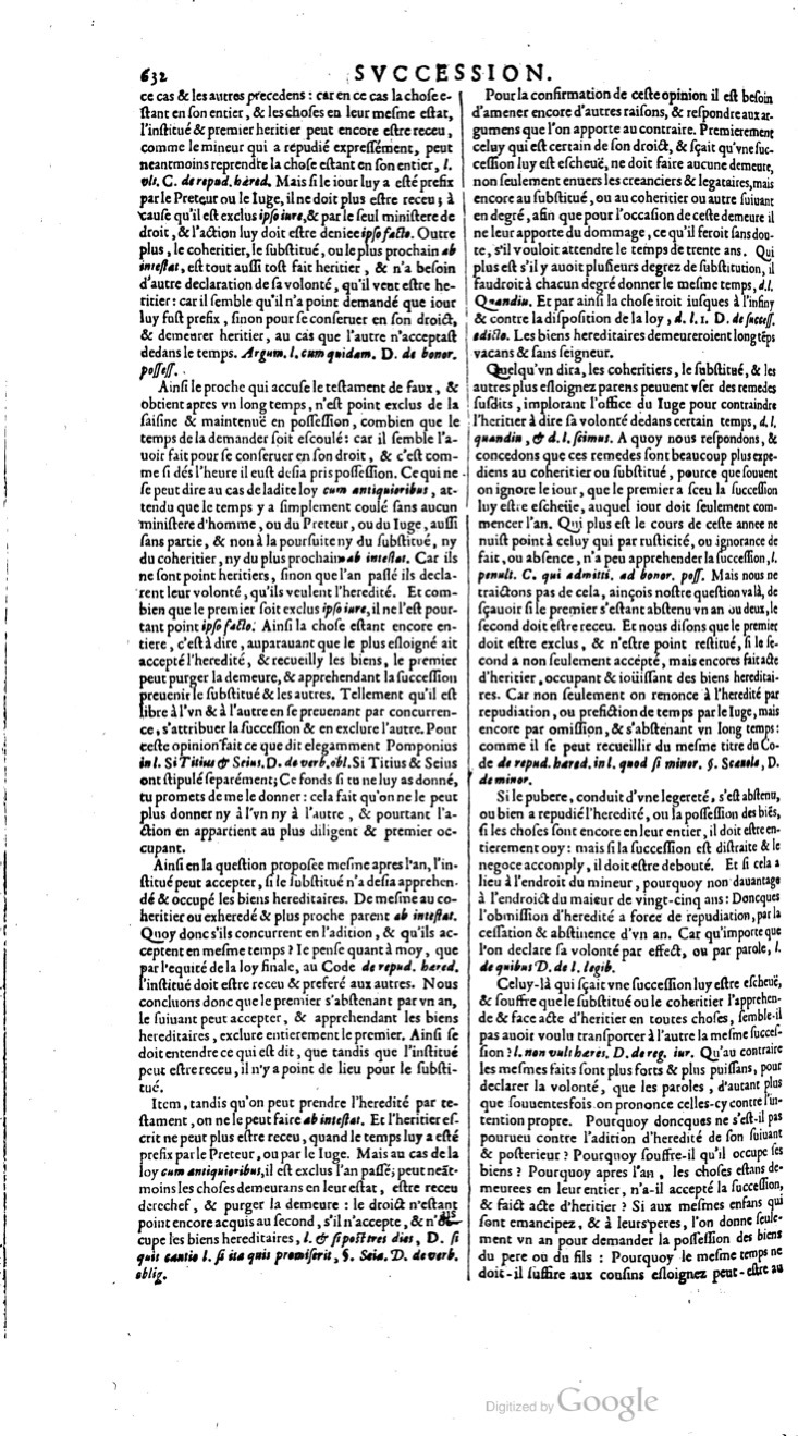 1629 - Veuve Nicolas Buon - Trésor du droit français (21754 T. 3) - BM Lyon