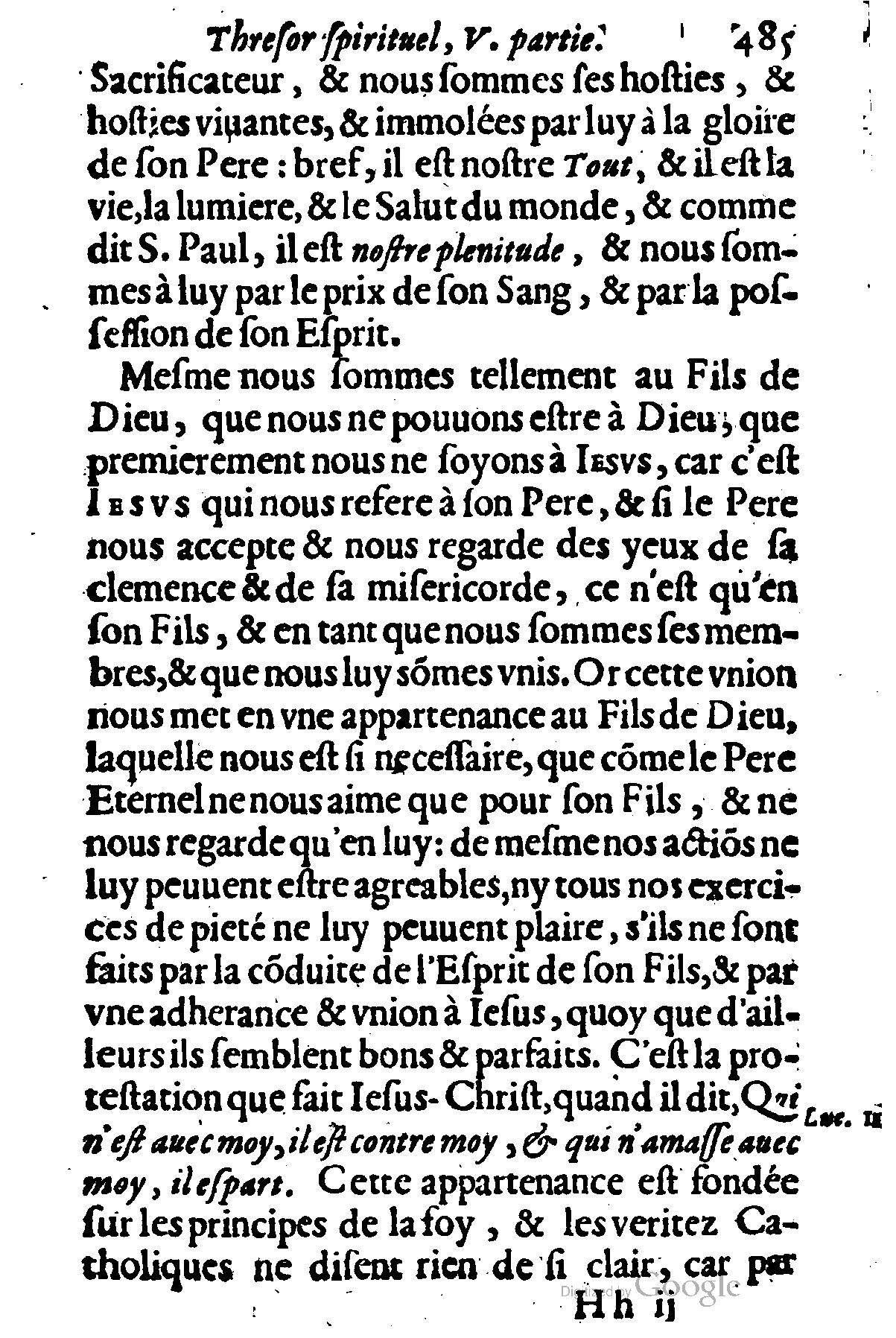 1635 - Sébastien Huré - Trésor spirituel contenant les obligations - BM Lyon