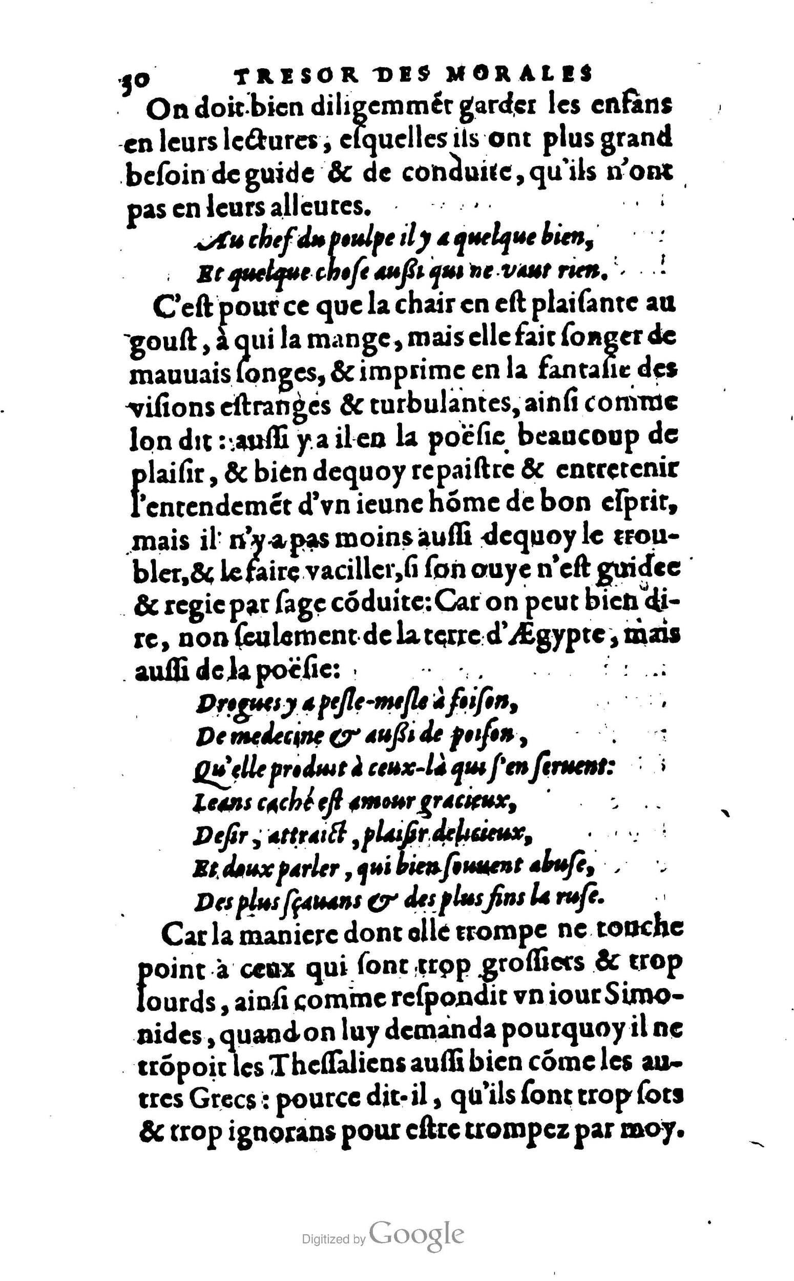 1578 - Jean Poupy - Trésor des morales de Plutarque - BSB Munich
