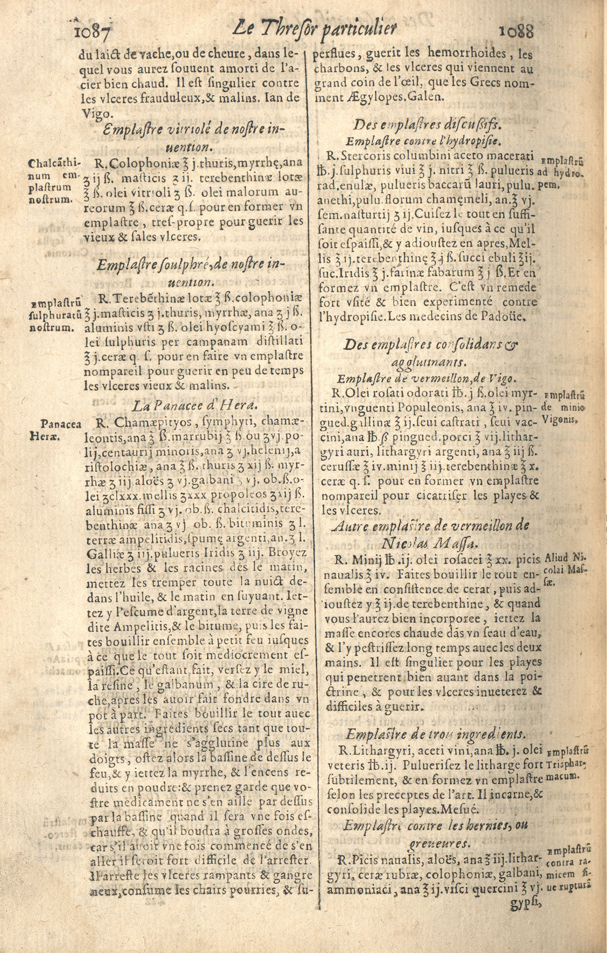 1610 - Étienne Gamonet - Grand Trésor ou dispensaire - CESR Tours