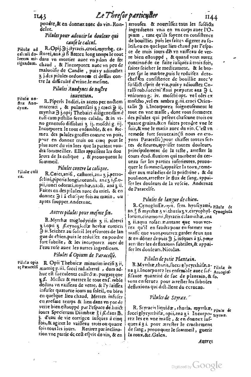 1616 - Étienne Gamonet - Grand trésor ou dispensaire - BSB Munich