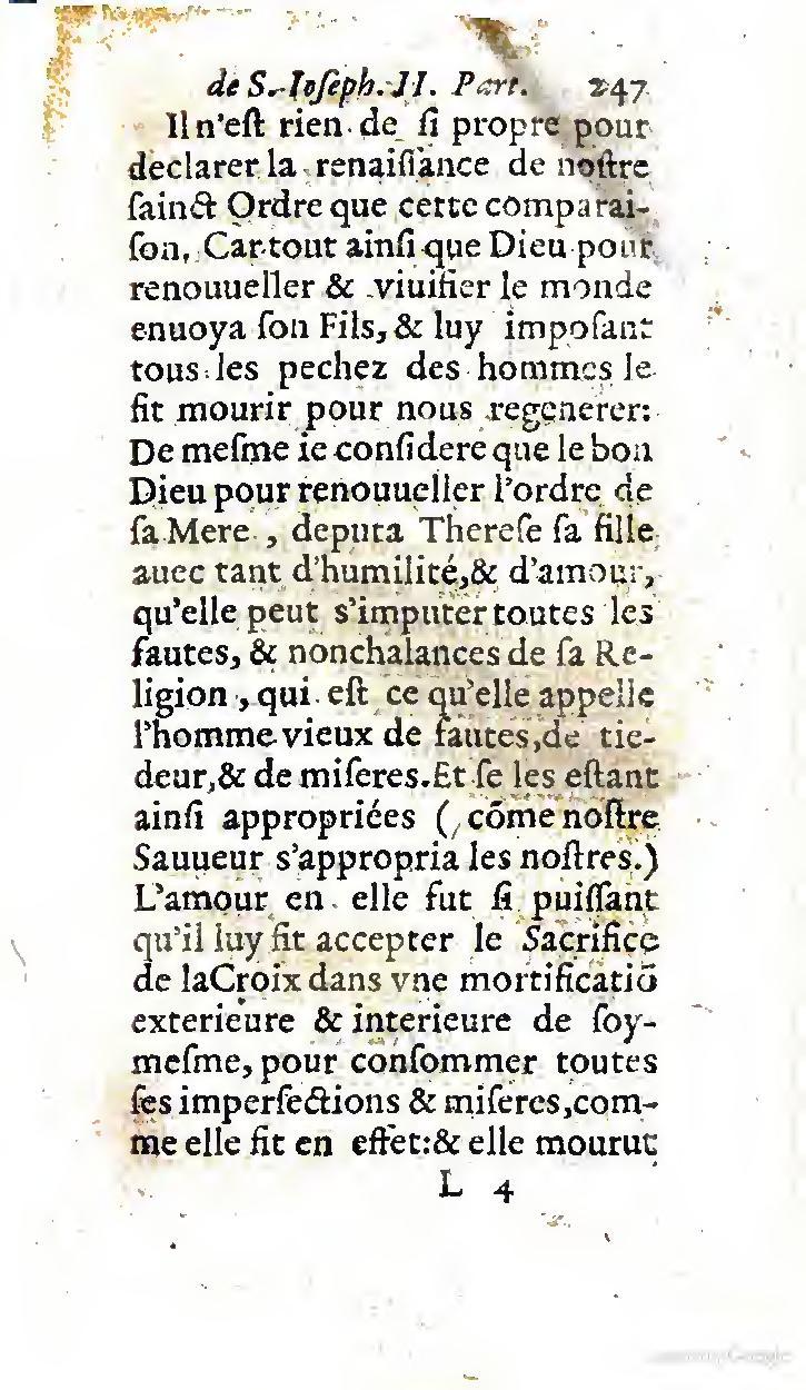 1646 - Jean Piot - Trésor inestimable de Saint-Joseph - BNC Rome