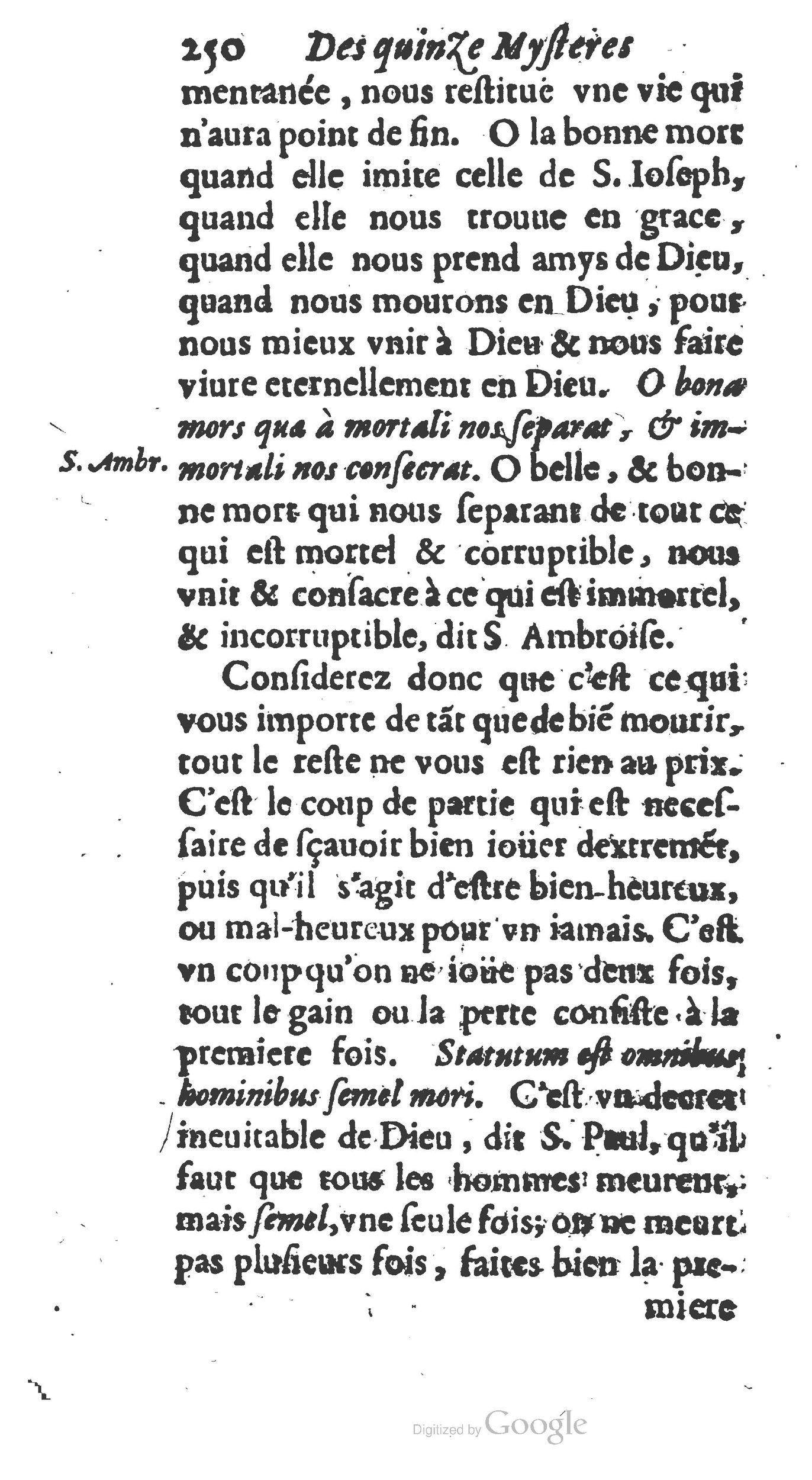 1654 - Antoine Jullieron - Trésor inestimable de Saint-Joseph - BM Lyon