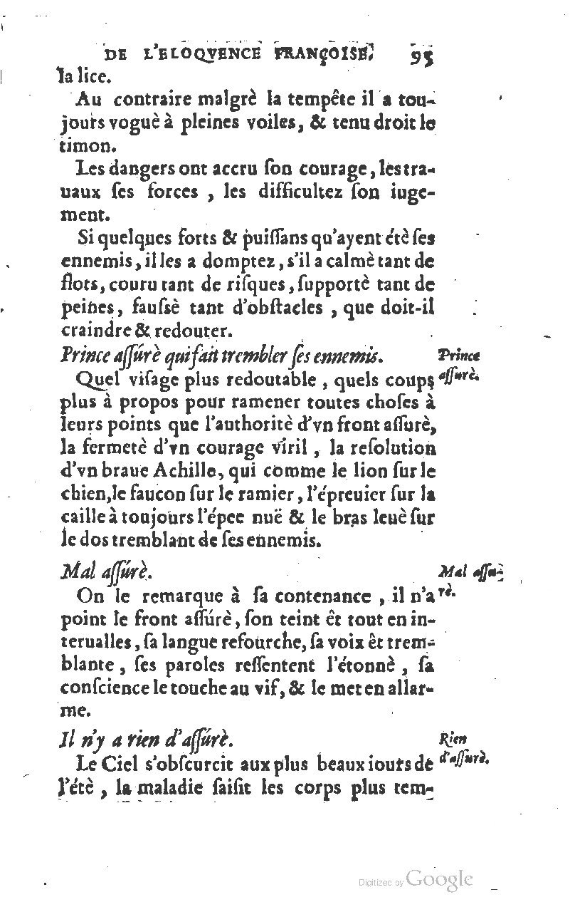 1610 - Louis Coste - Trésor de l’éloquence française (Seconde partie) - BM Lyon