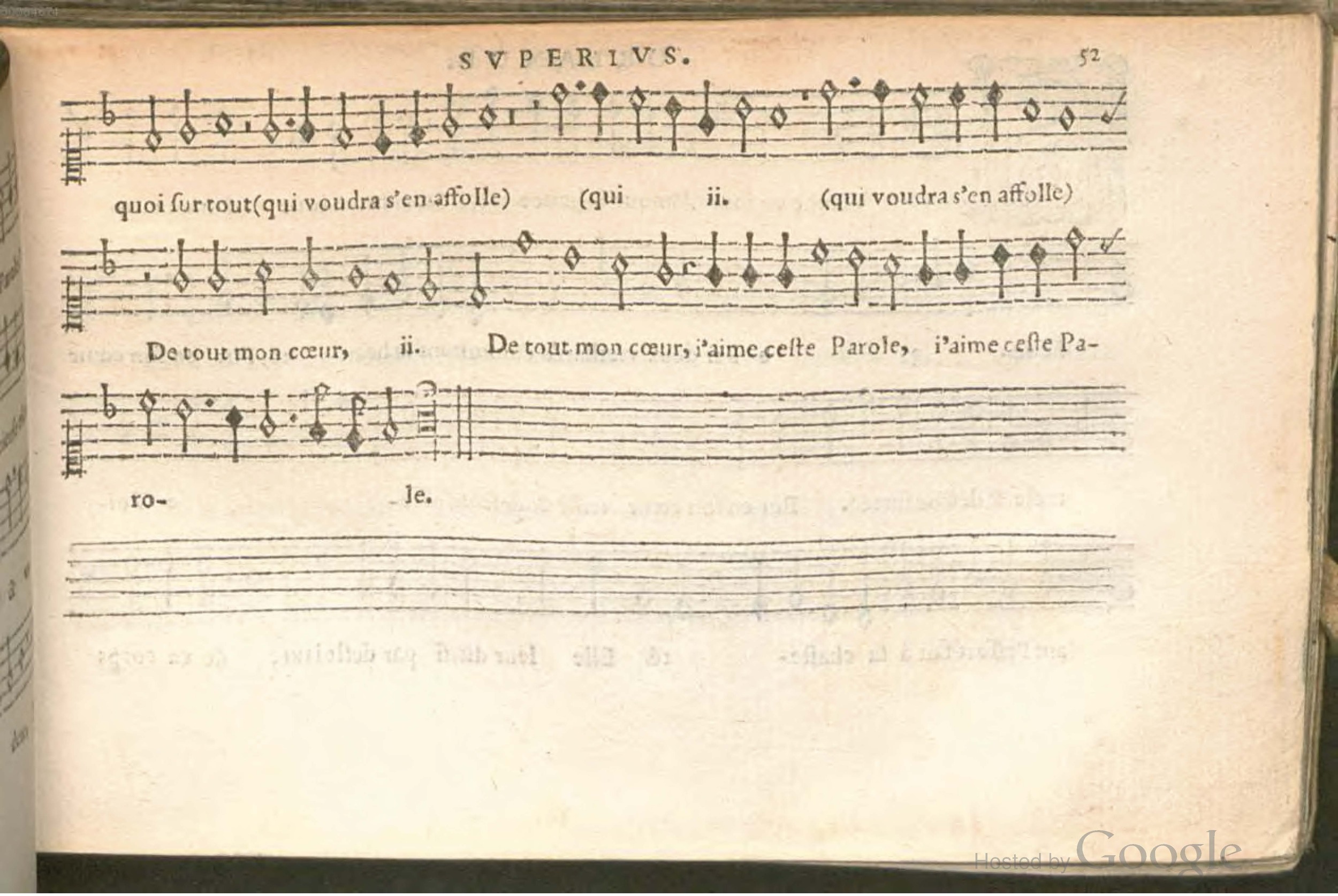 1576 - [Pierre de Saint-André] - Trésor de musique d’Orlande de Lassus Superius - BSB Munich