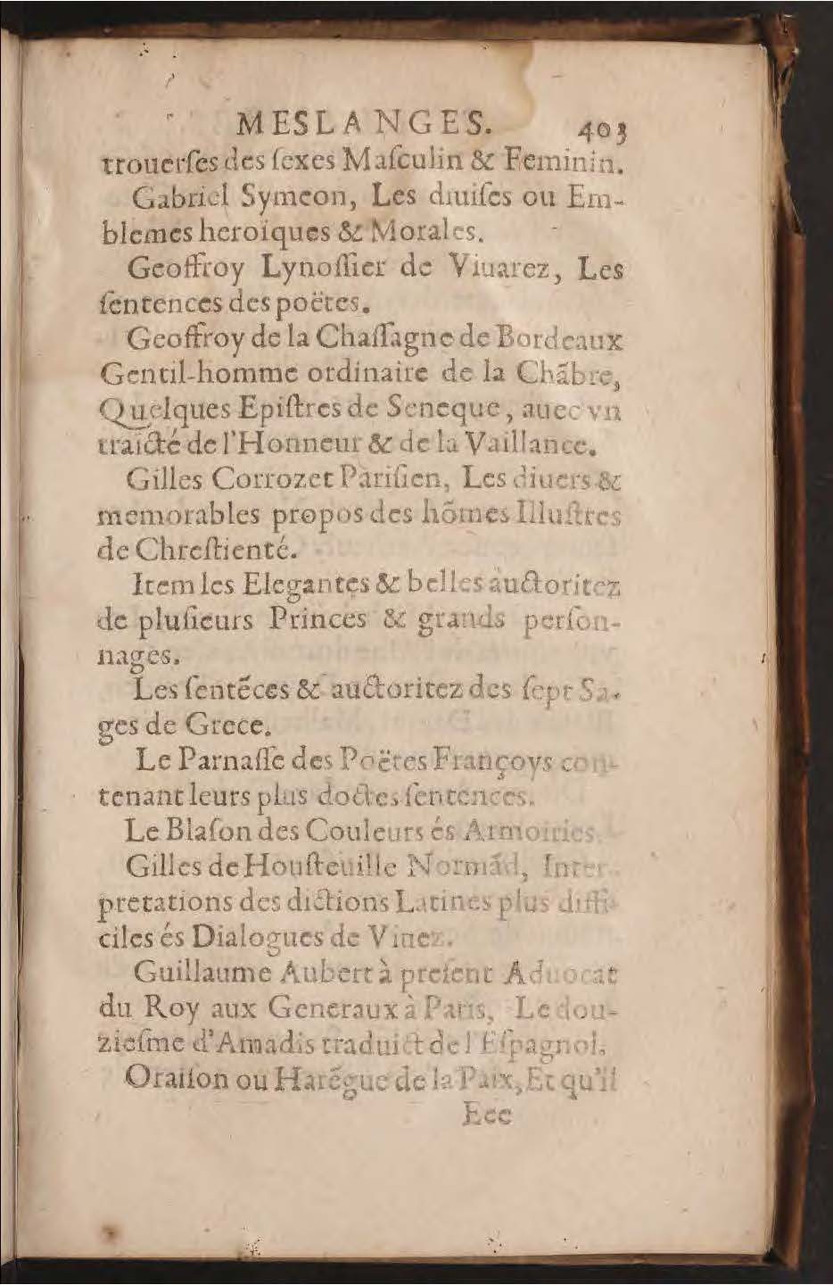 1602 - François Jacquin - Trésor des bons esprits français - BnF Arsenal