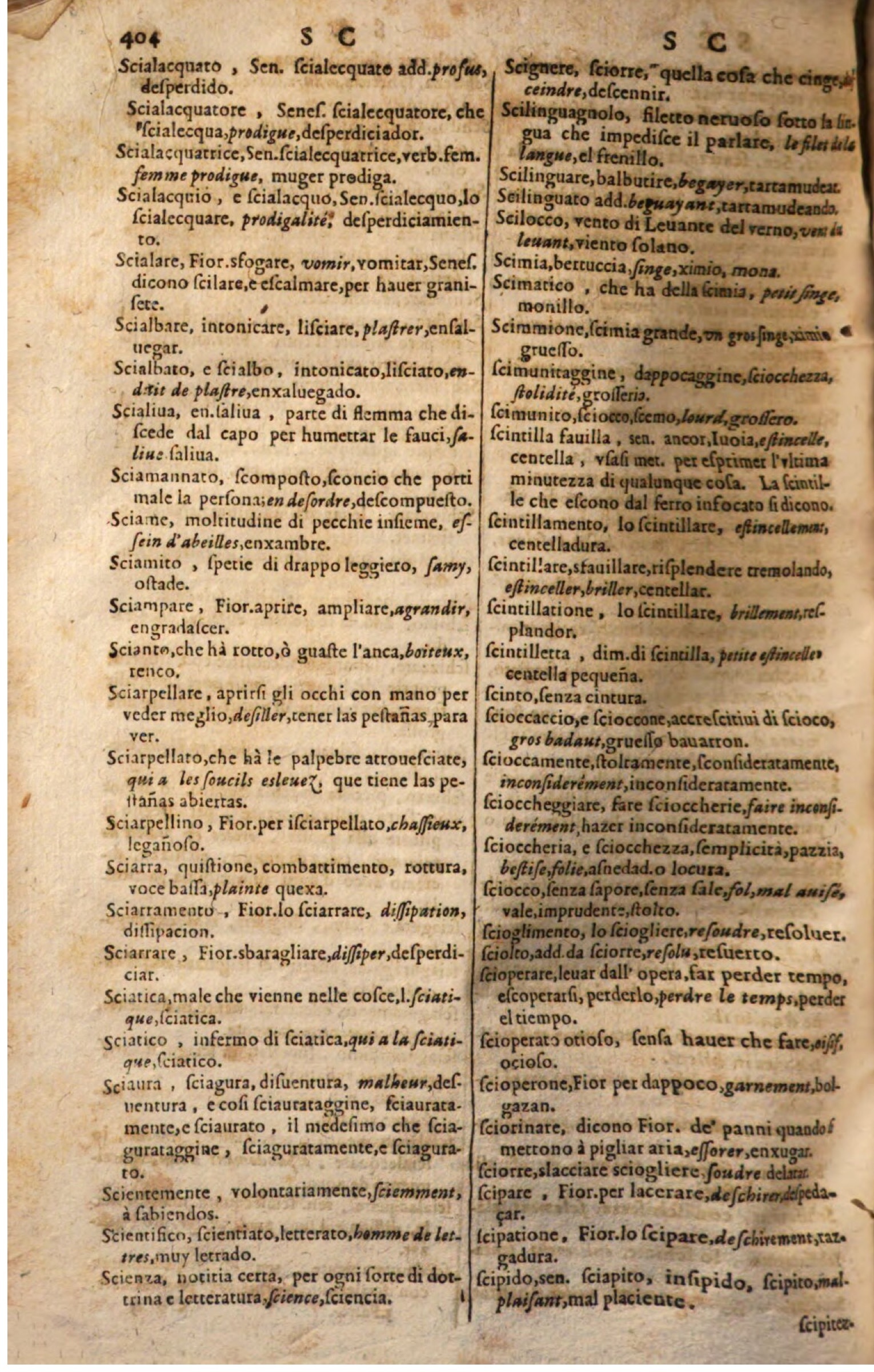 1644 - Jacques Crespin - Trésor des trois langues - Passau