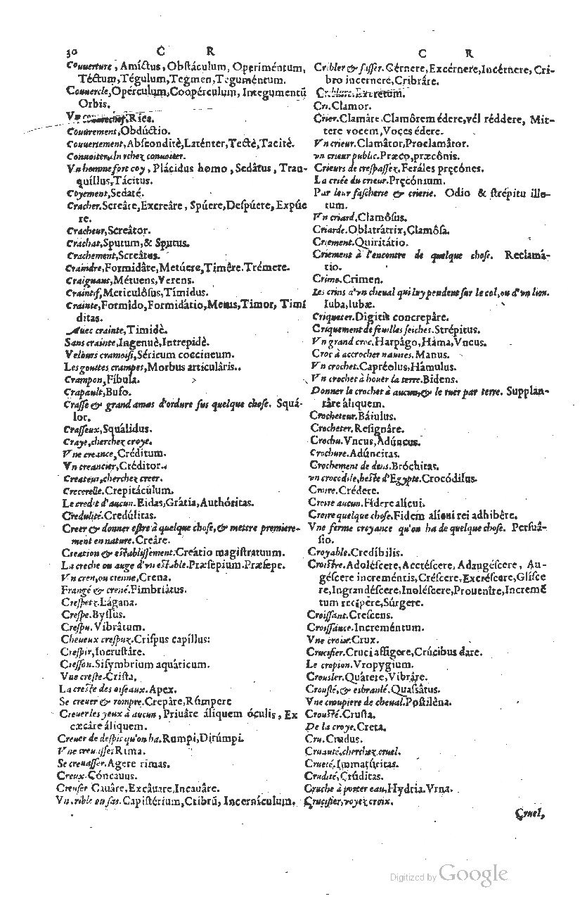 1585 - Simphorianum Beraud et Stephanum Michaëlem - Trésor des mots et traits français - Barcelone