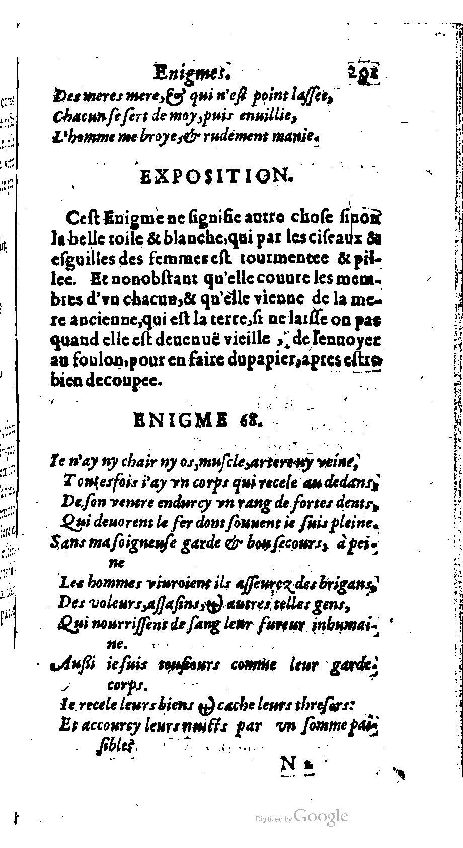 1611 - Romain de Beauvais - Trésor des récréations - BM Lyon