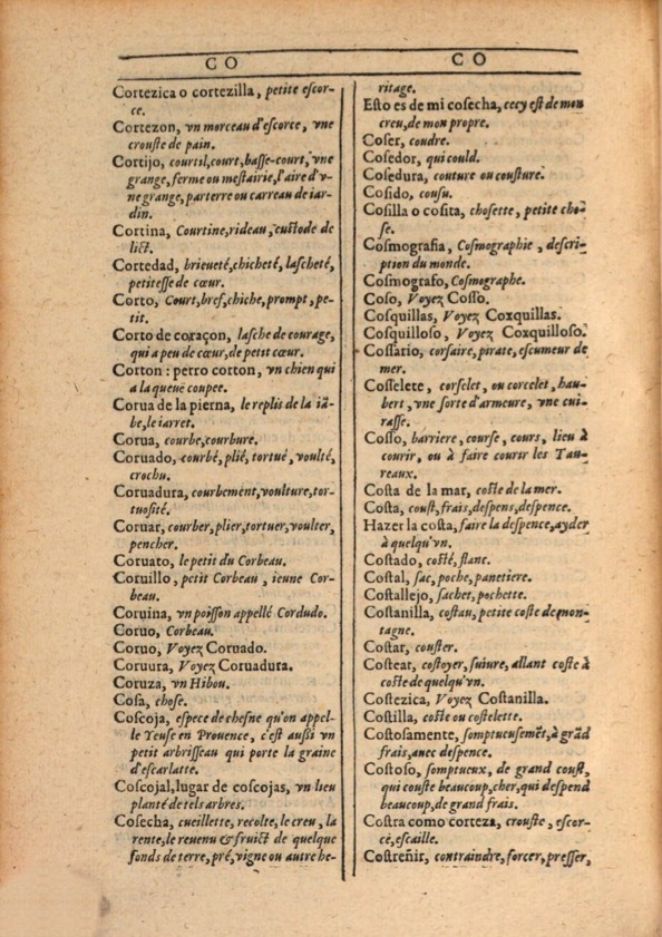 1607 - Marc Orry - Trésor des deux langues espagnole et française (Première et Seconde parties) - ÖNB Wien