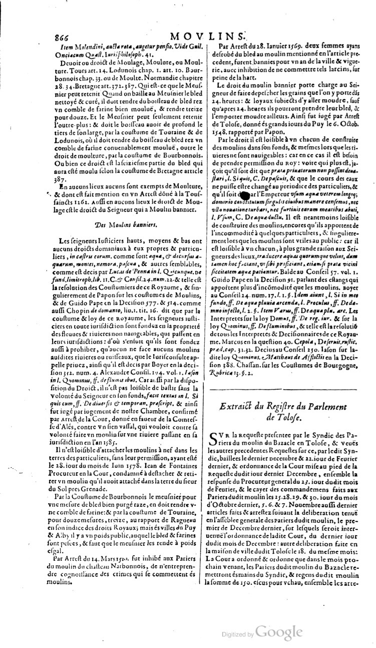 1629 - Veuve Nicolas Buon - Trésor du droit français (21754 T. 2) - BM Lyon