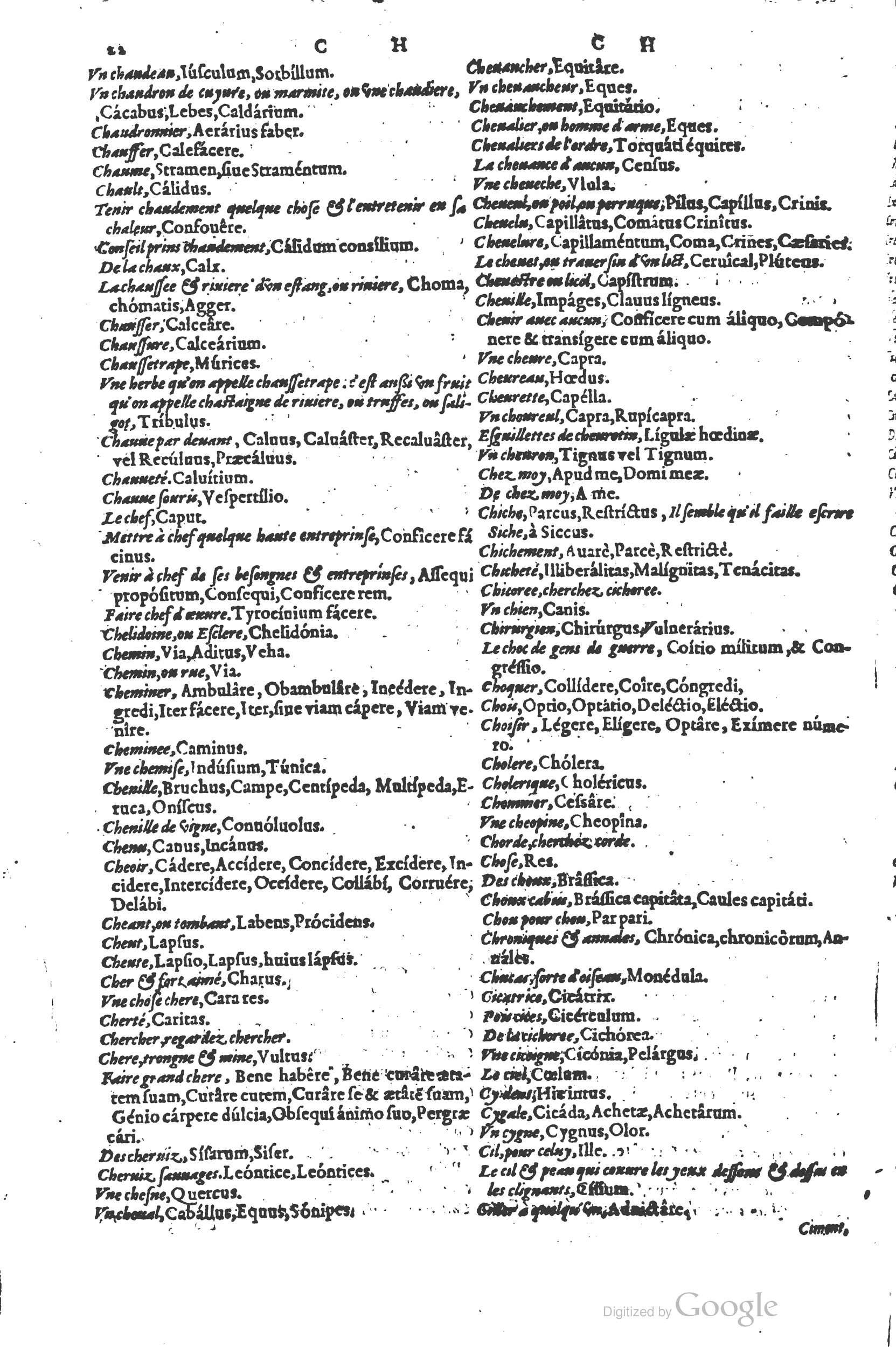 1578 - Louis Cloquemin - Trésor des mots et traits français - BSB Munich