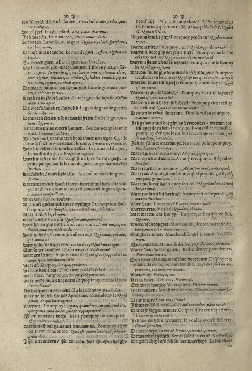 1573 - Christophe Plantin - Trésor du langage bas-allemand - Greifswald