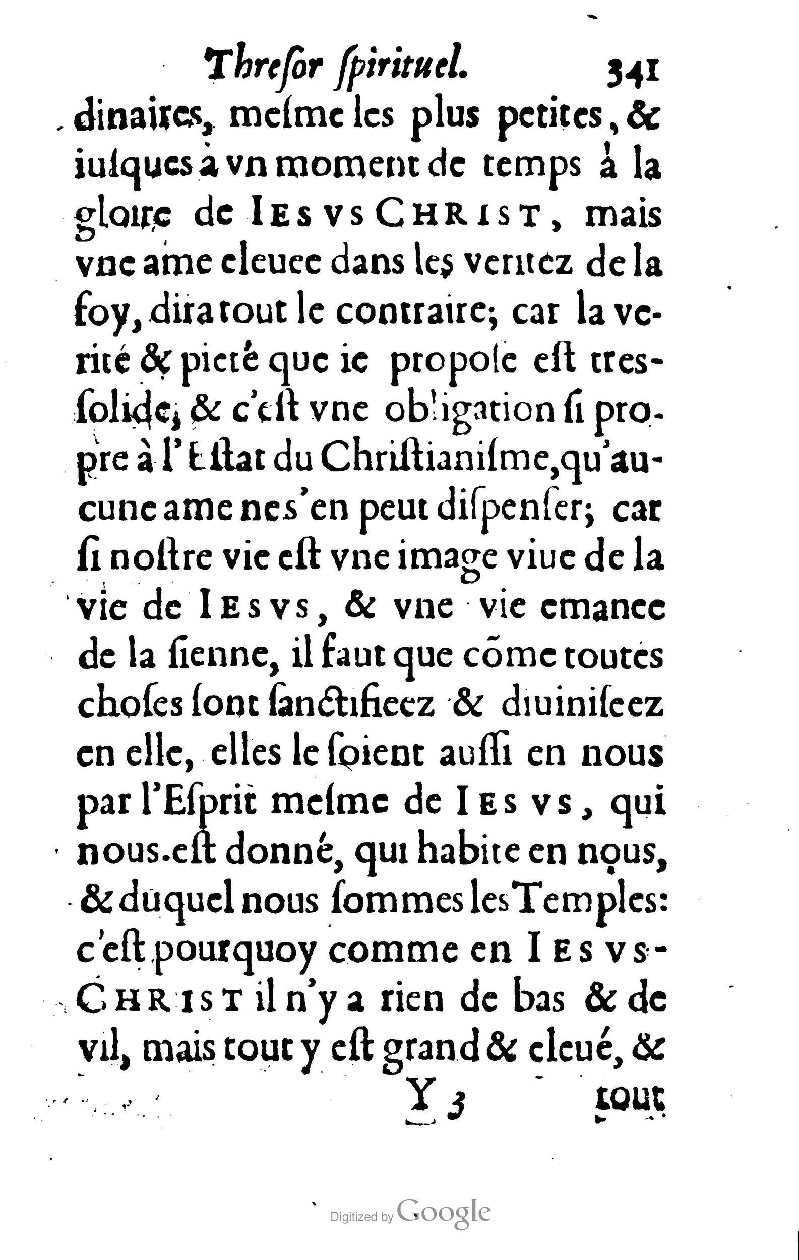 1633 - François Waudré - Trésor spirituel contenant les excellences du christianisme - BM Lyon