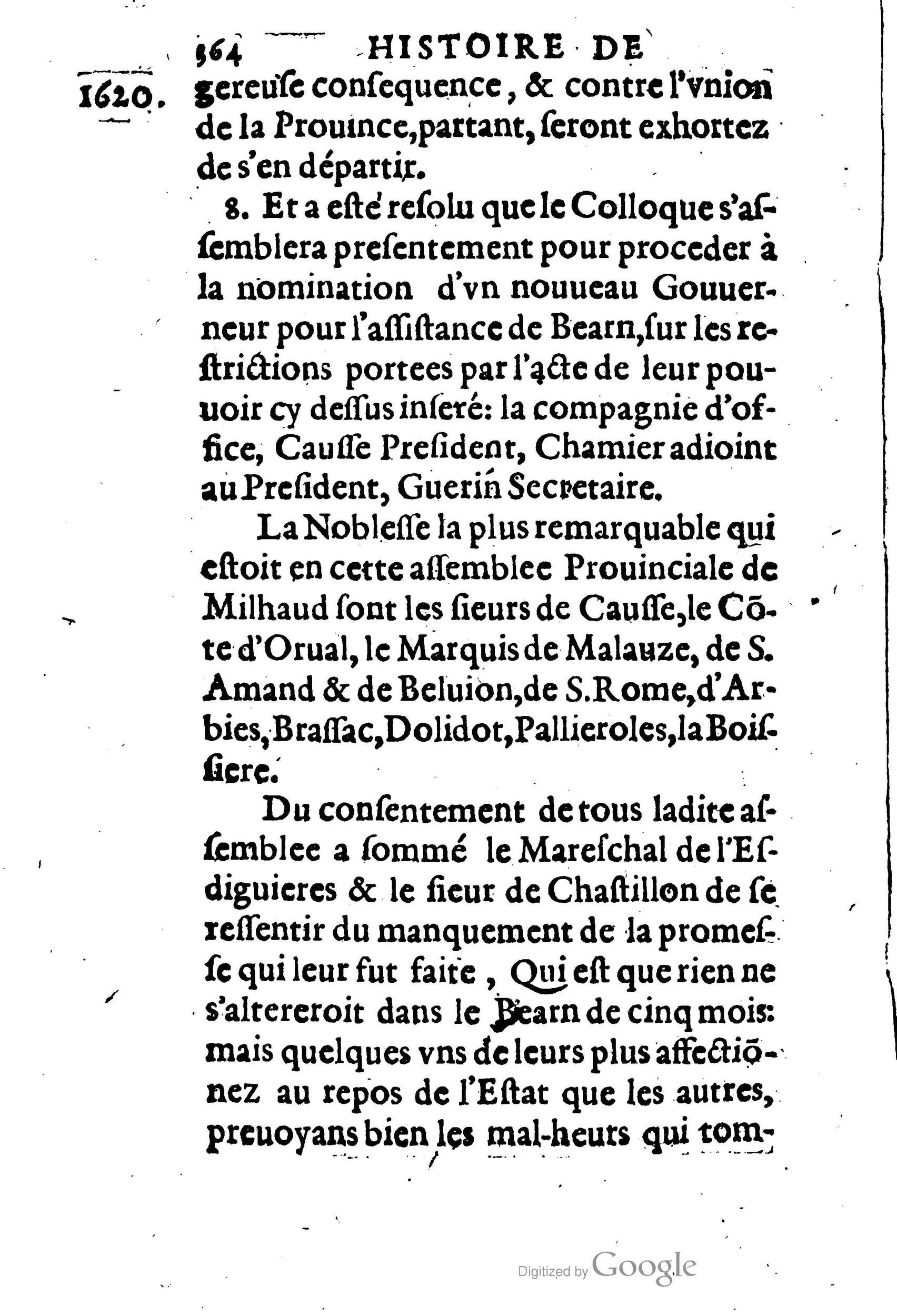 1623 - Joseph Bouillerot - Trésor de l’histoire générale de notre temps - BM Lyon