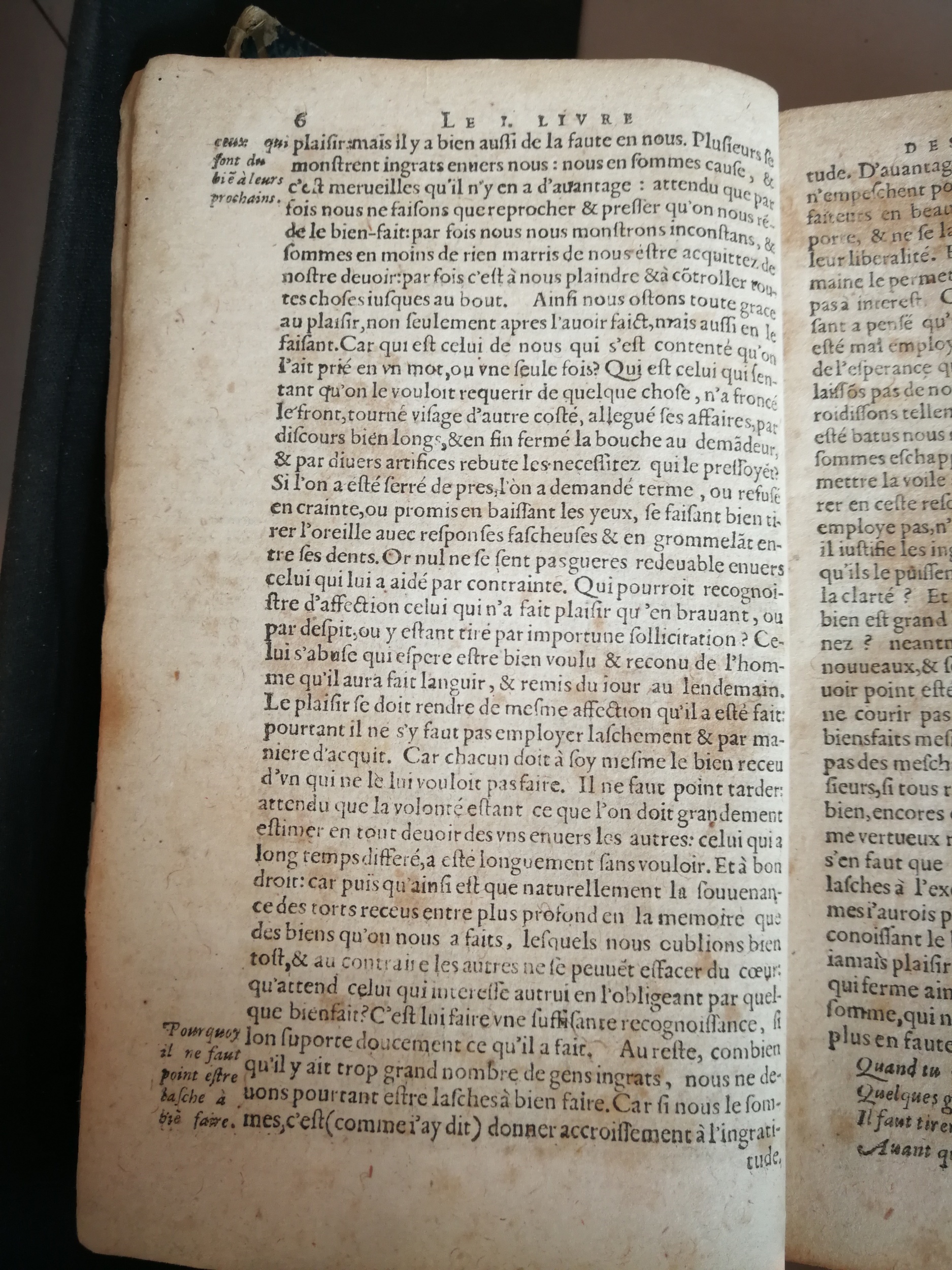 1606 - Jean Arnaud - Œuvres morales et mêlées de Sénèque, Trésor de philosophie morale - BM Marseille