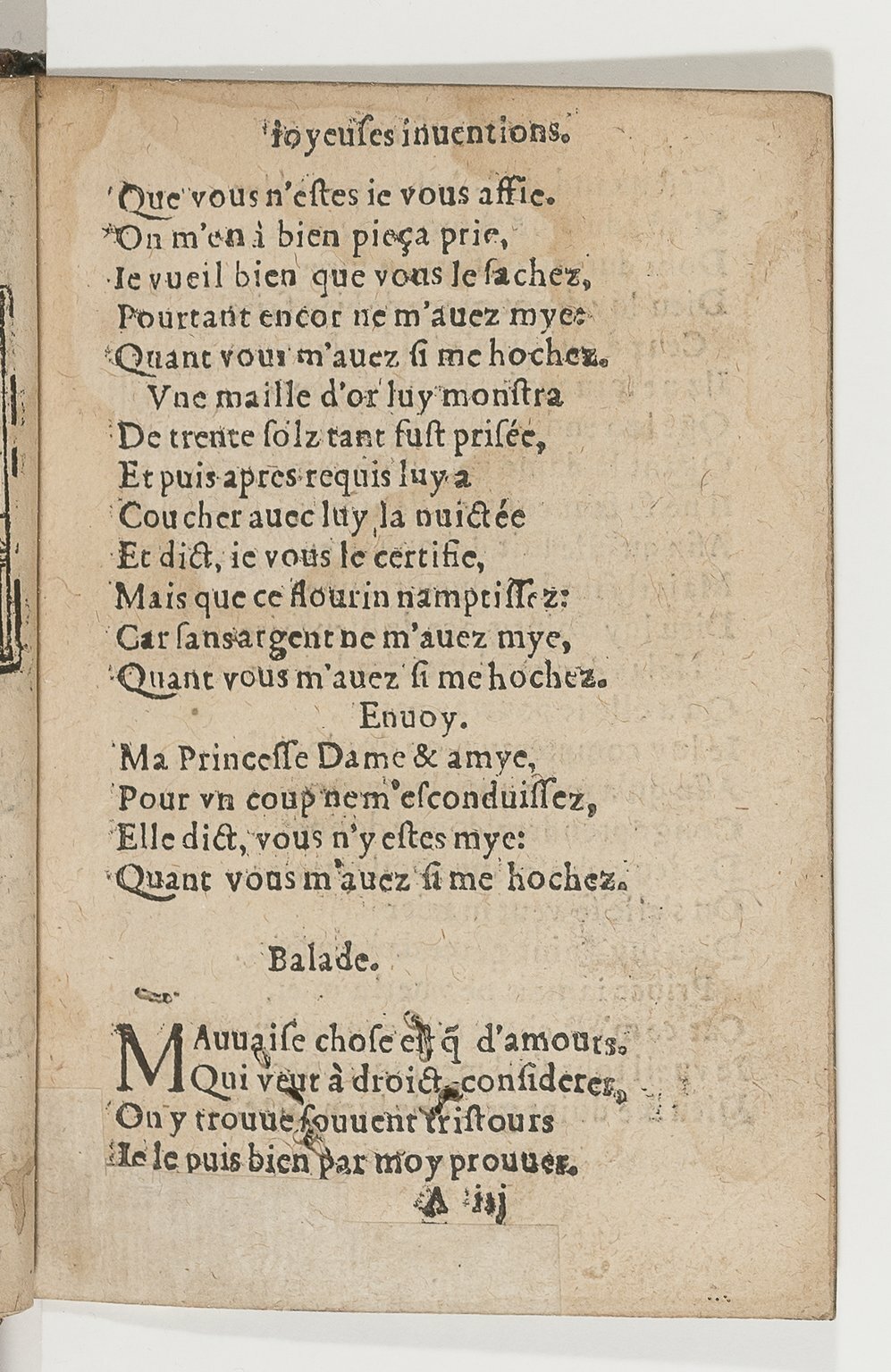 1568c. - Veuve Jean Bonfons - Trésor des joyeuses inventions du parangon de poésies - BnF Arsenal